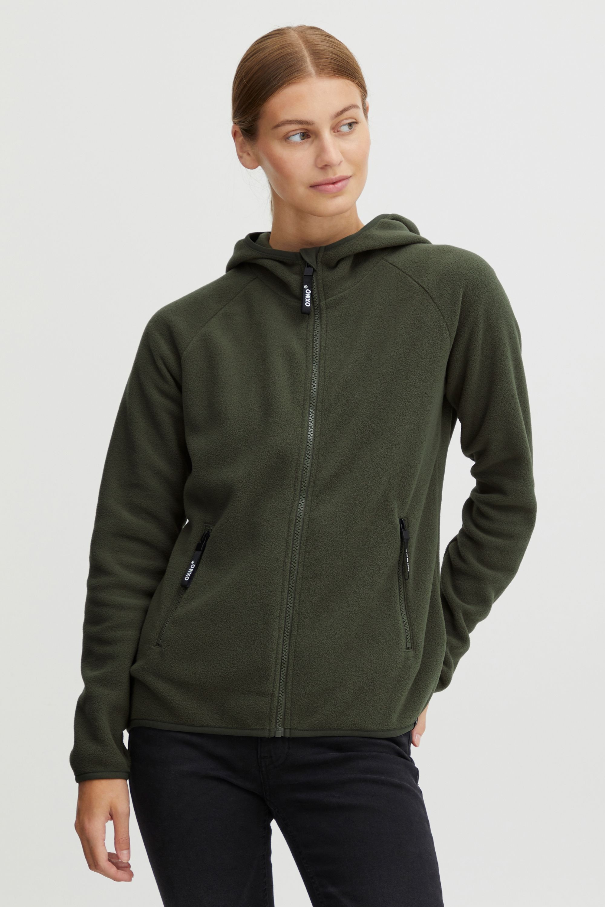 OXMO Fleecejacke »Fleecejacke OXFinja«, mit Kapuze