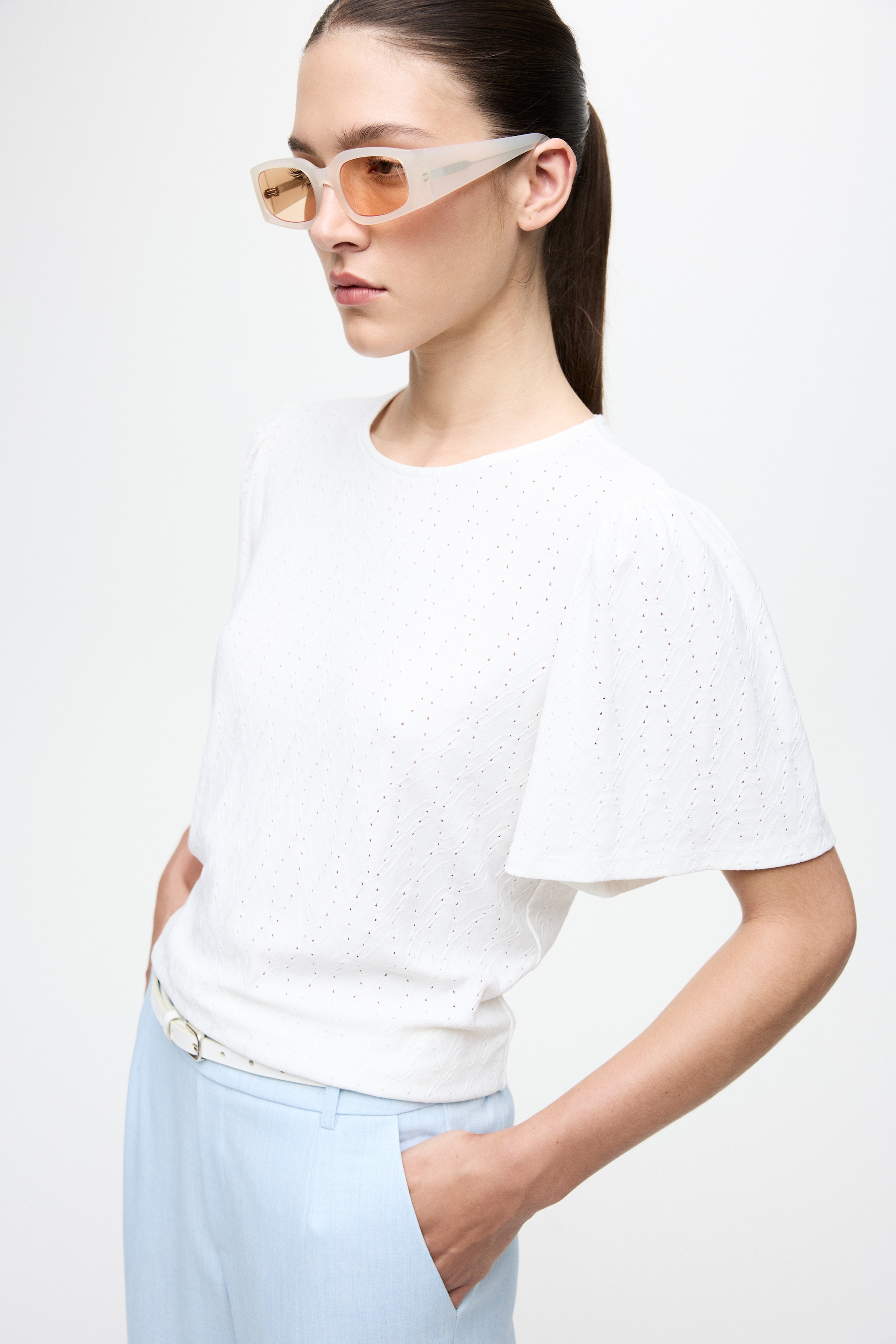 Vila Rundhalsshirt »VIBELLI O-NECK S/S TOP - NOOS«