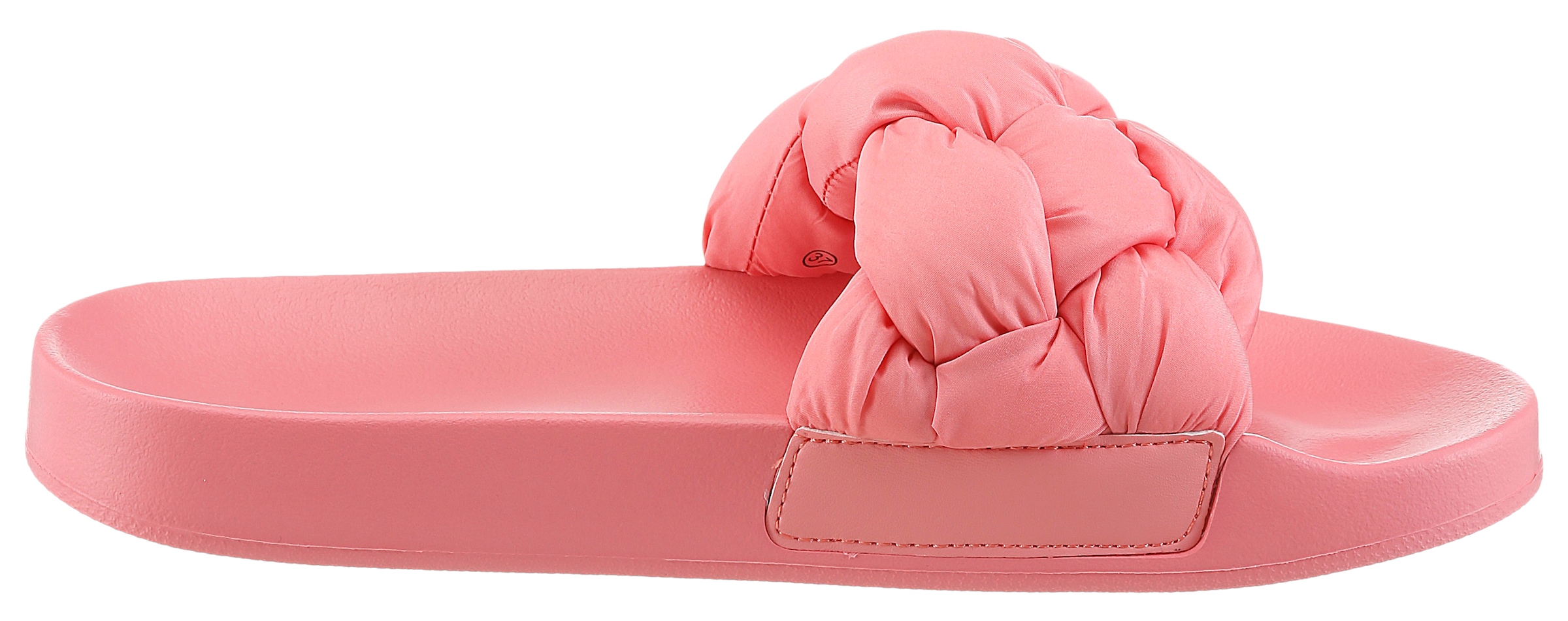 Tommy Jeans Pantolette »TJW BRAIDED SLIDES«  Sandale, Pantolette, Flat mit geflochtener Bandage