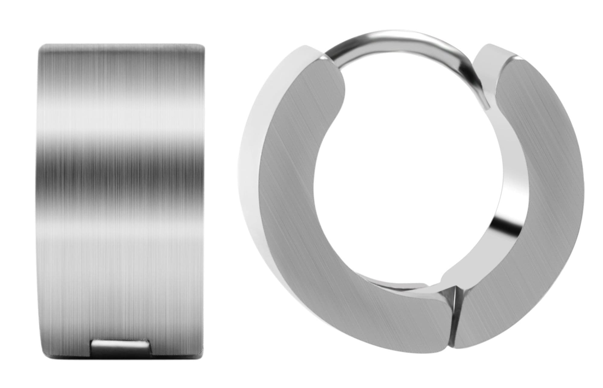 Adelia´s Paar Creolen »Unisex Ohrringe ¿ Klappcreole aus Edelstahl«