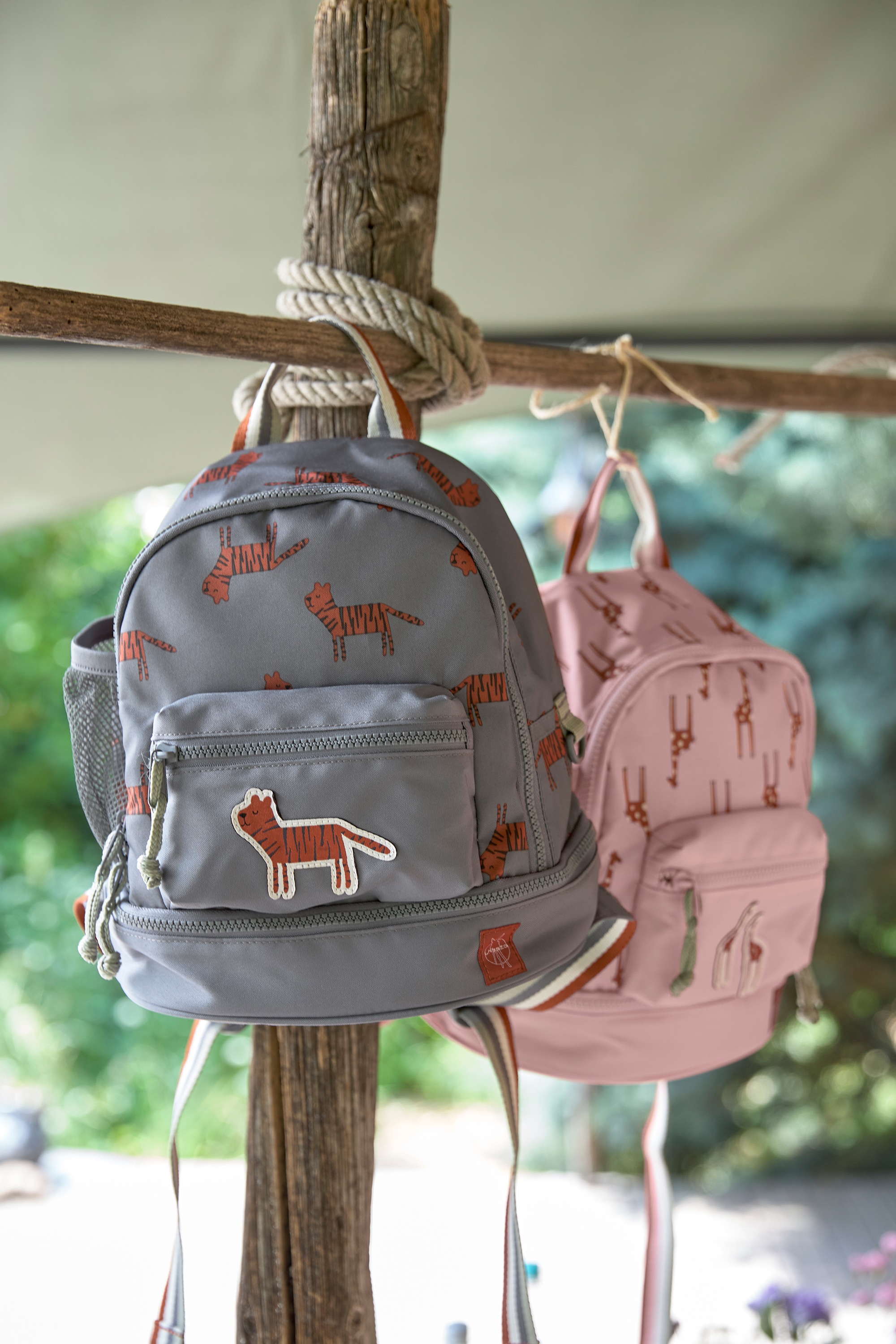 LÄSSIG Kinderrucksack »Safari, Tiger, Grey«