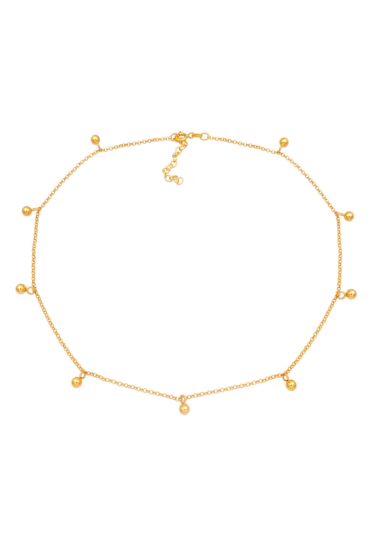 Elli Choker »Halskette Choker kurze Erbskette mit Kugeln 925 Silber«