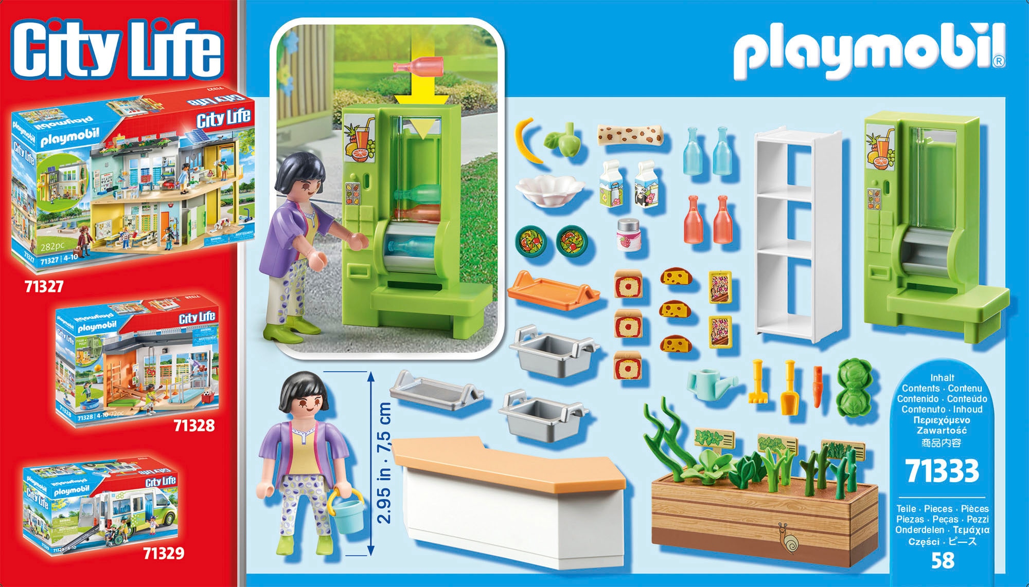 Playmobil® Konstruktions-Spielset »Schulkiosk (71333), My City Life«, (58 St.), Made in Europe