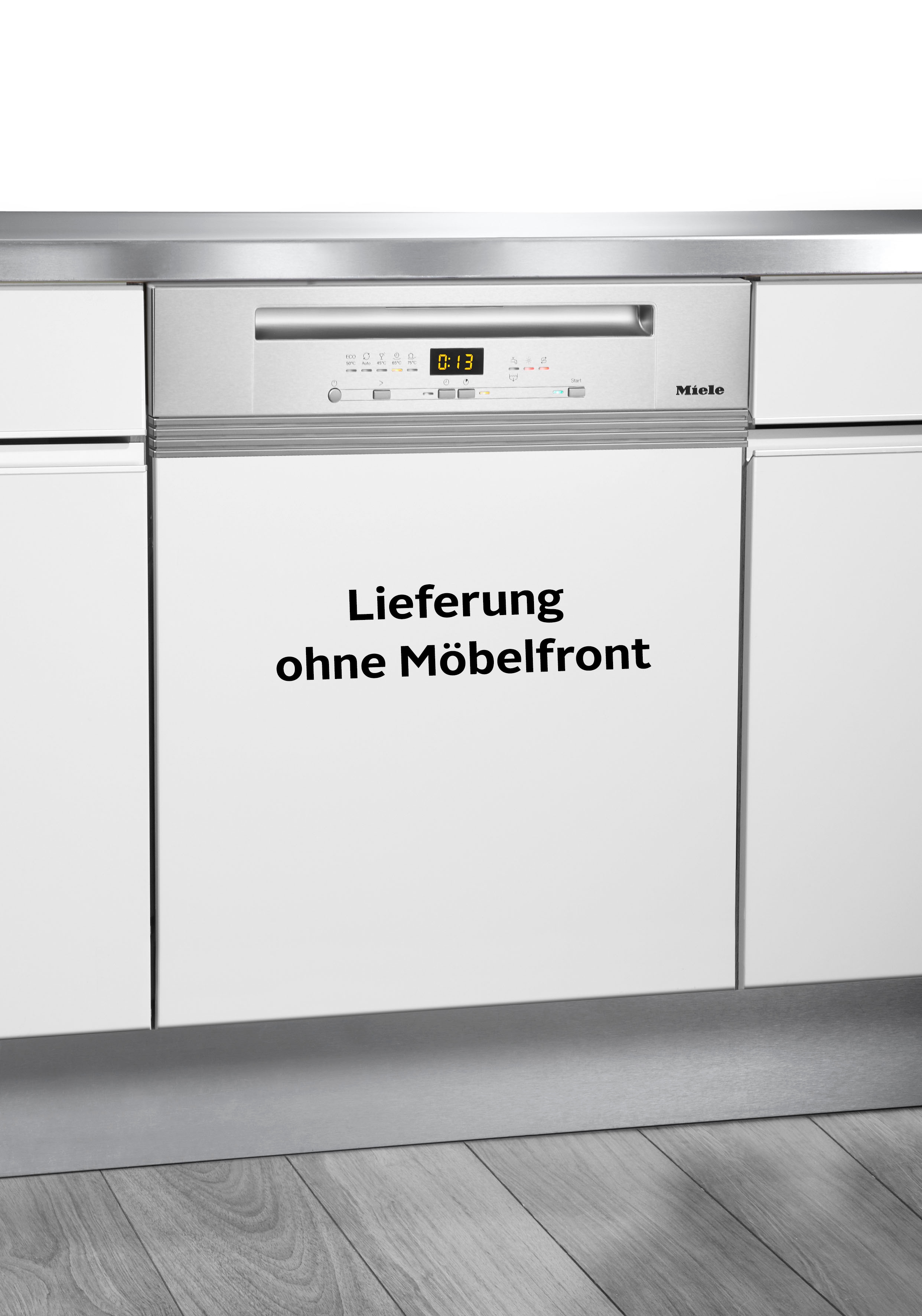 Miele teilintegrierbarer Geschirrspüler »G 5210 i Active Plus« 13 Maßgedecke EcoPower-Technologie in silberfarben