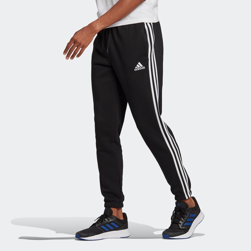 adidas Sportswear Sporthose »ESSENTIALS FLEECE TAPERED ELASTIC CUFF 3STREIFEN HOSE«, (1 tlg.)