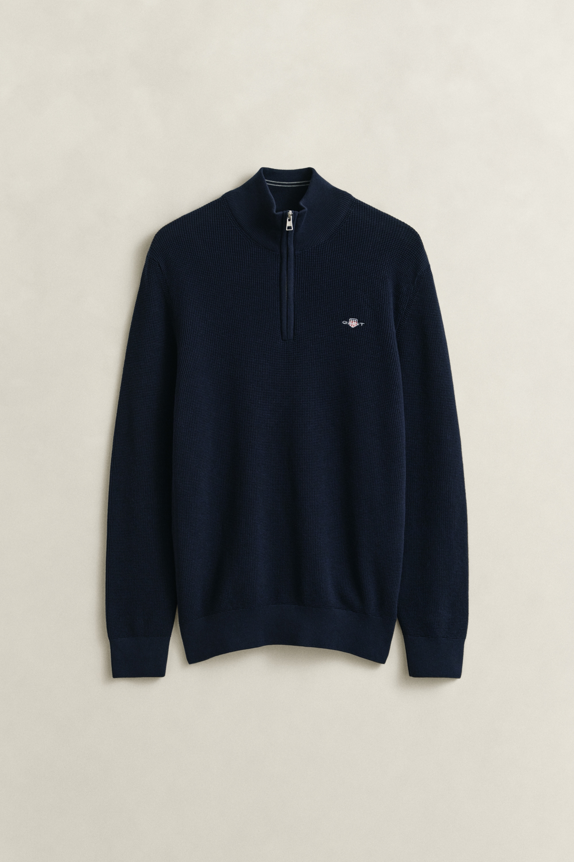 Gant Troyer »MICRO TEXTURED COTTON HALF ZIP« Regular fit mit Troyerkragen