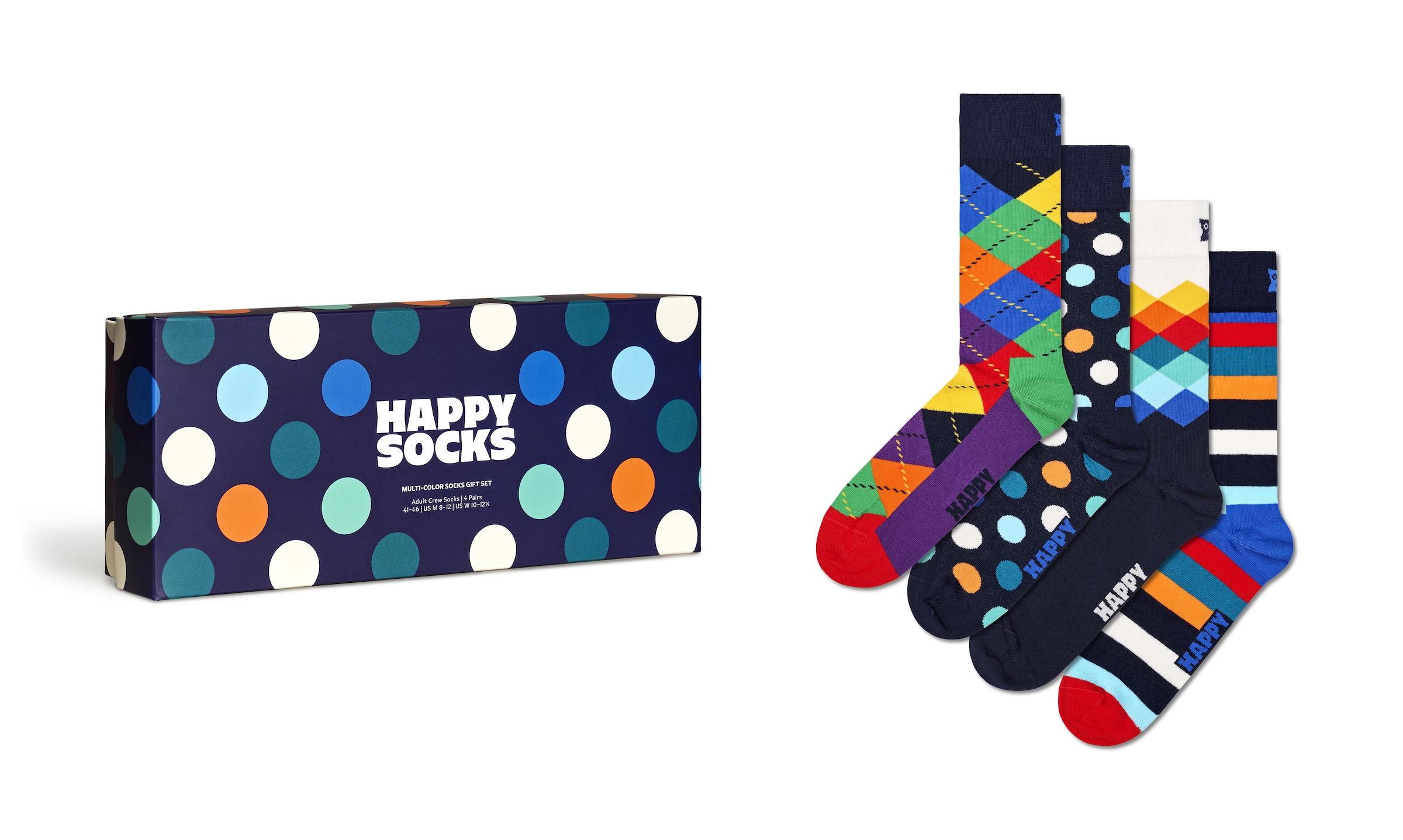 Happy Socks Socken »Multi-Color Socks Gift Set«, (Packung, 4 Paar), Bunte Socken im...