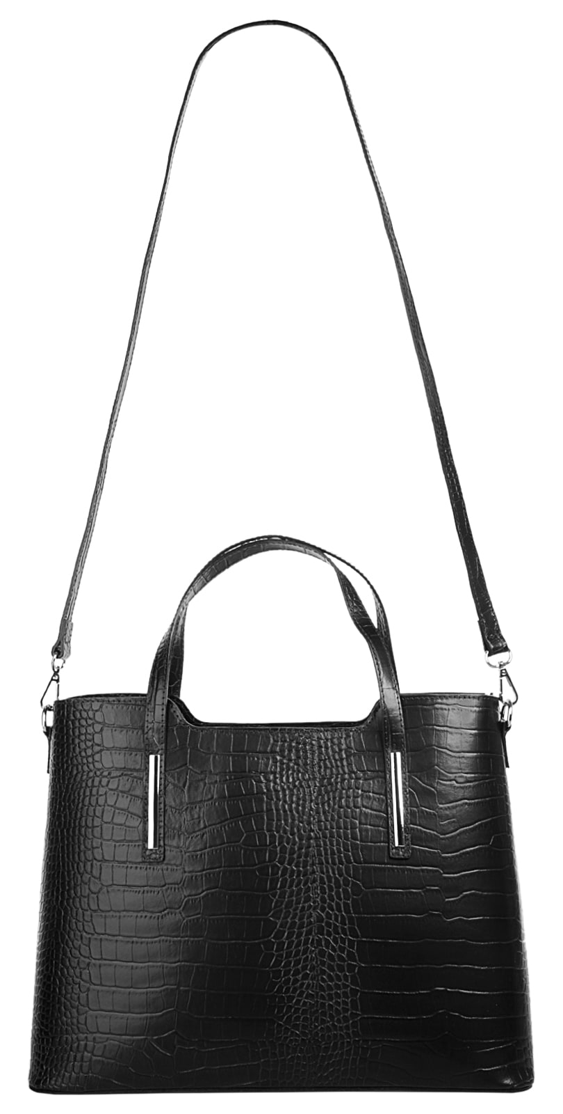 Cluty Henkeltasche, echt Leder, Made in Italy