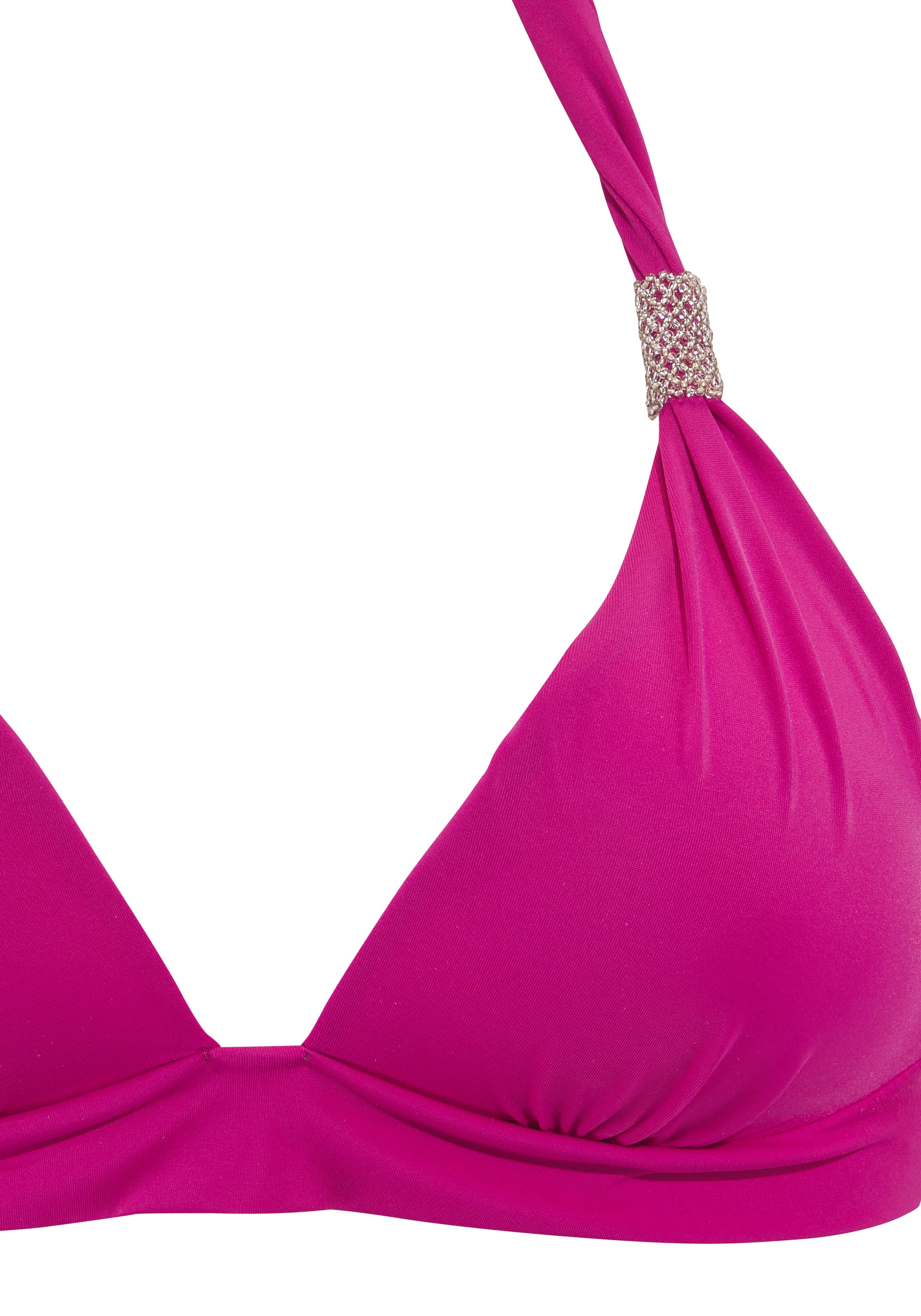 LASCANA Triangel-Bikini mit Details aus Zierperlen