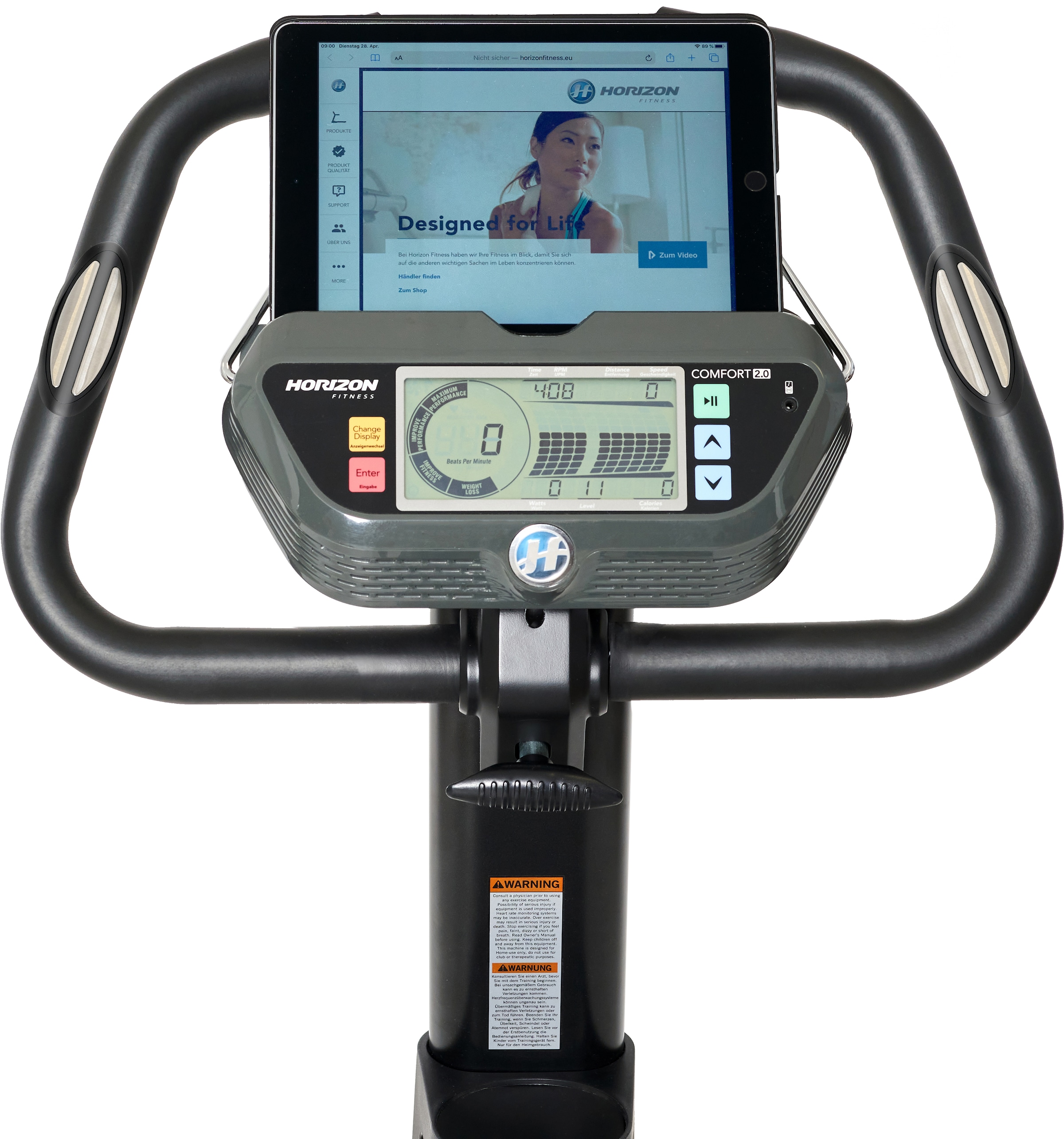 Horizon Fitness Heimtrainer »Comfort 2.0«, Schwungmasse ca. 7 kg, 16 Widerstandsstufen