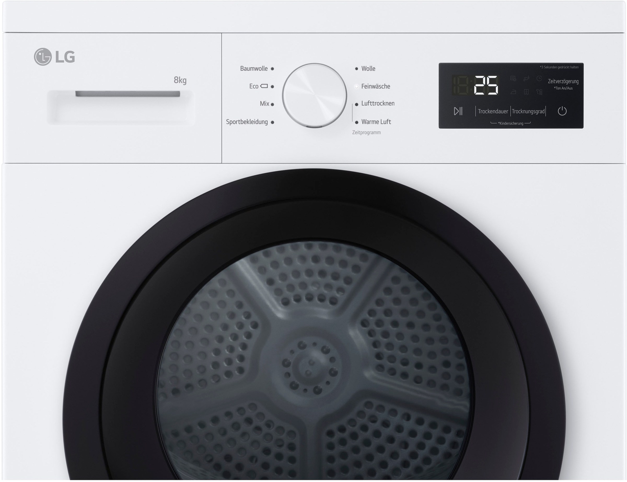 LG Wärmepumpentrockner »RT80B2« Sicherheitsglastür