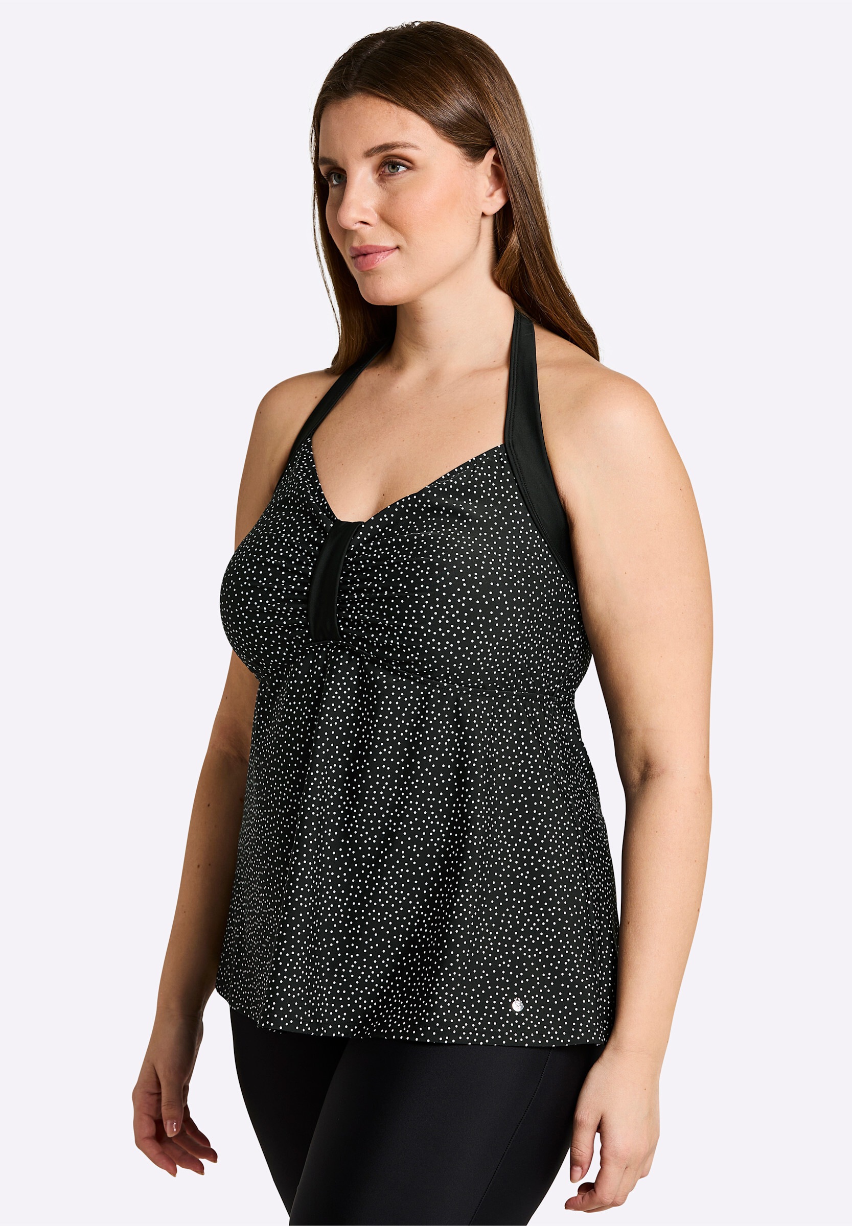 Sheego Tankini »Tankini-Oberteil Tankini-Oberteil mit Pünktchenprint«