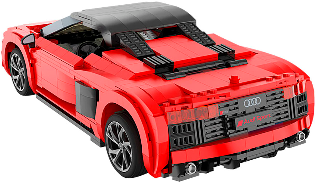 Jamara Konstruktions-Spielset »Audi R8 Spyder 1:14 rot Bricks«, (1440 St.), Maßstab 1:14, offiziell lizensiert