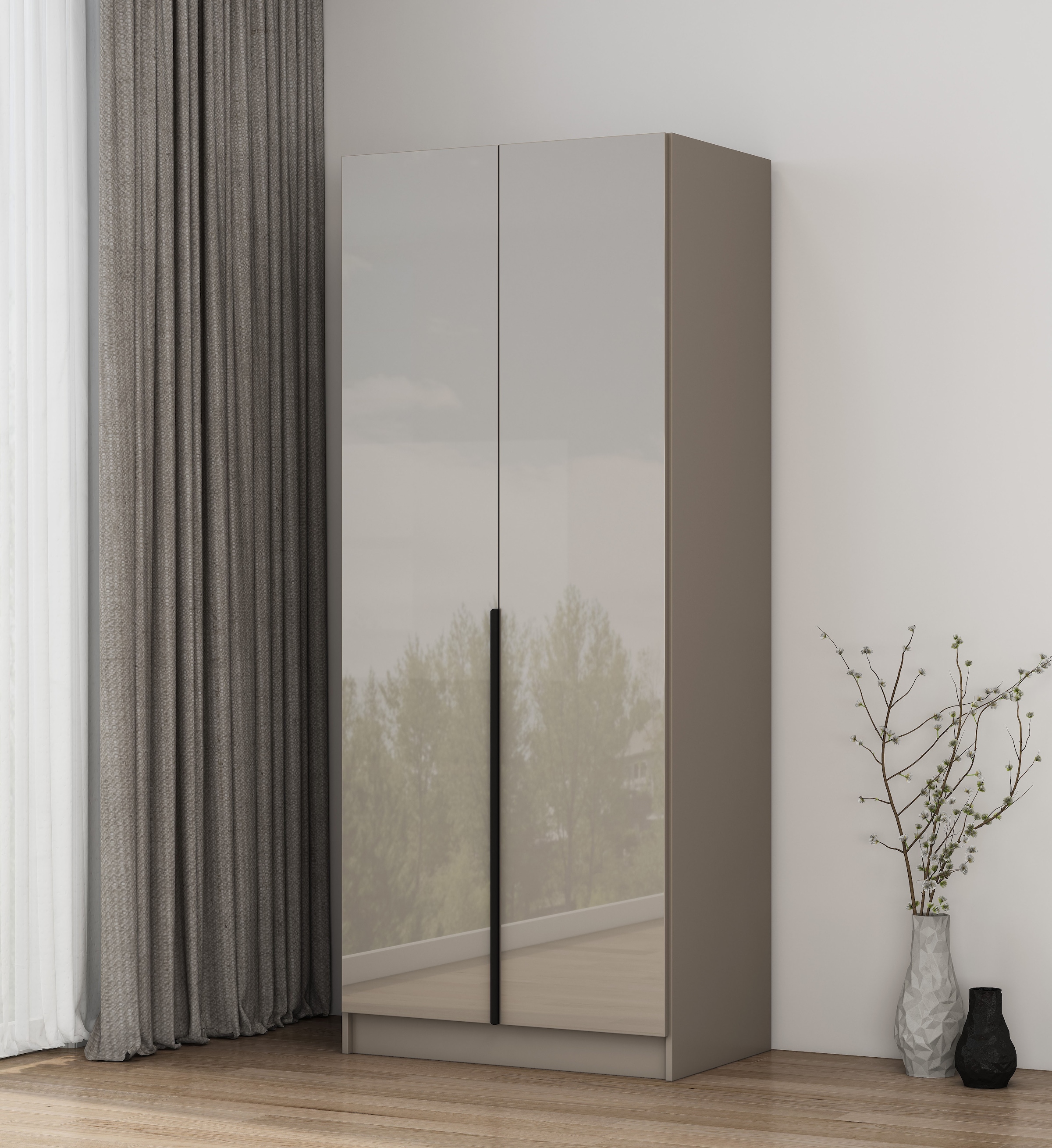 OTTO home Kleiderschrank »Annor Schlafzimmerschrank Breite 82cm hochglanz Schrank Garderobe«