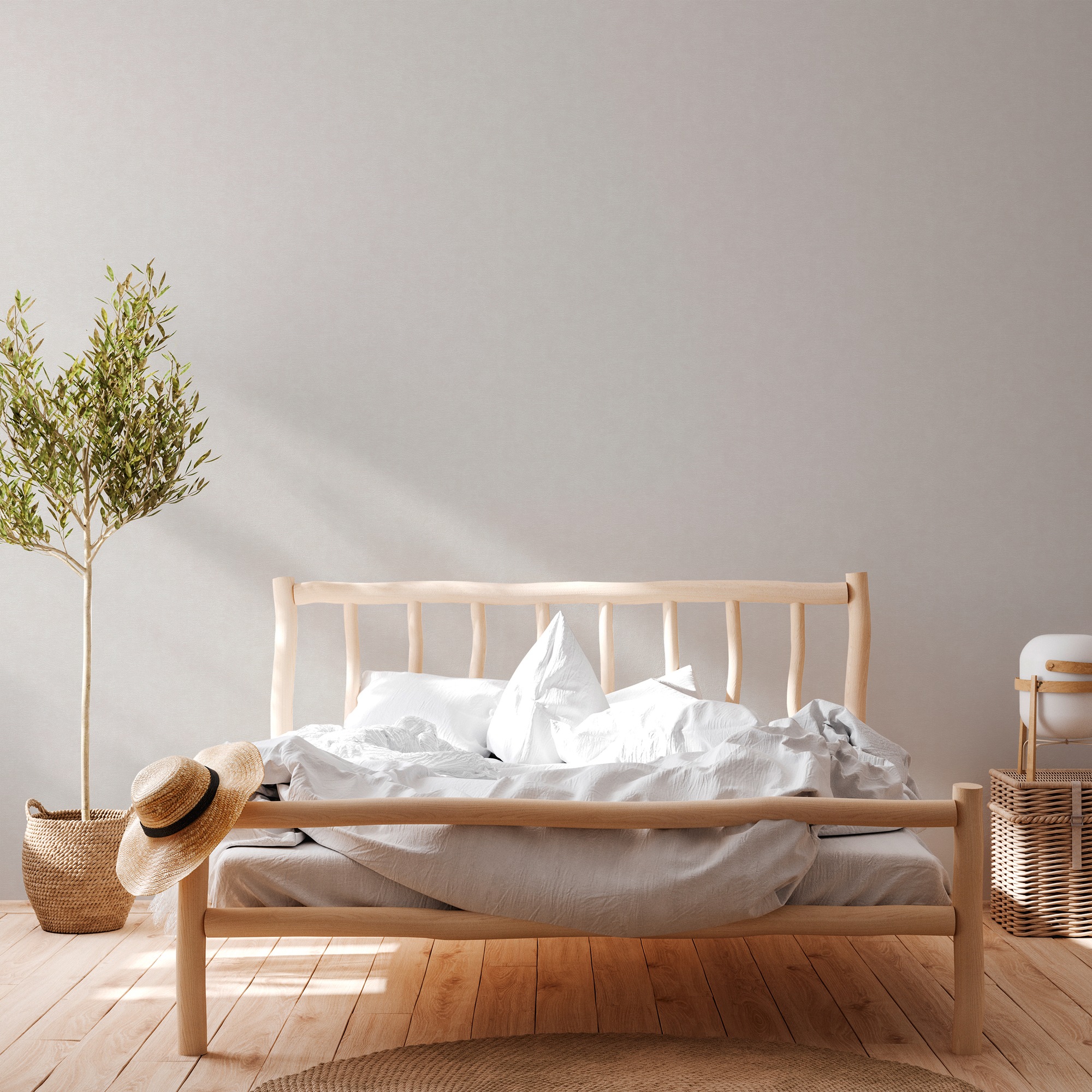 A.S. Création Vliestapete »Casual Living einfarbige Tapete Unitapete mit Struktur Landhaus« matt strukturiert Vliestapete Uni für Schlafzimmer Küche Wohnzimmer Uni Design modern