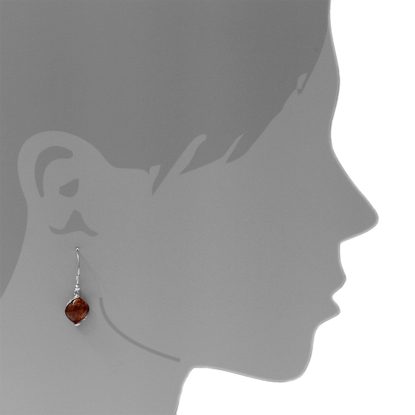 OSTSEE-SCHMUCK Paar Ohrhänger »- Sally - Silber 925/000 - Bernstein«