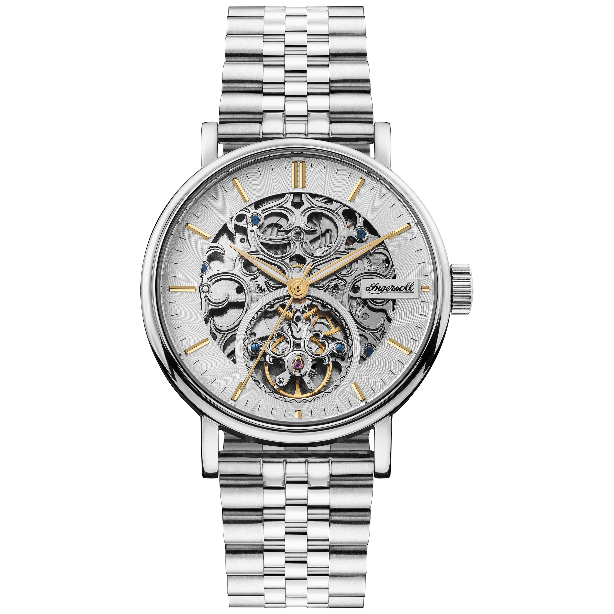 Ingersoll Automatikuhr »The Charles« Armbanduhr, Herrenuhr, Mechanische Uhr, Edelstahlarmband, analog