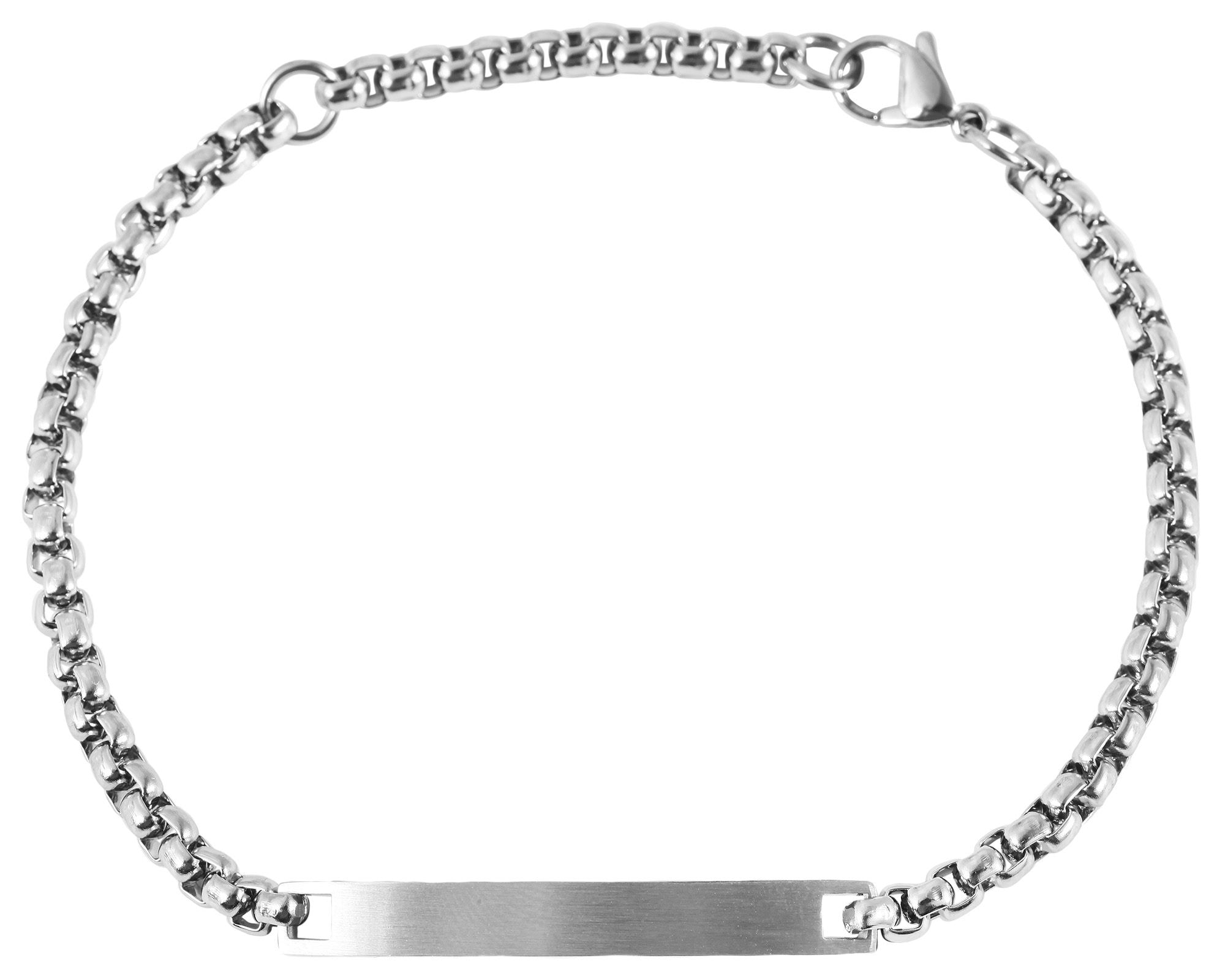 Adelia´s Armband »Unisex Armband aus Edelstahl 19+4 cm«