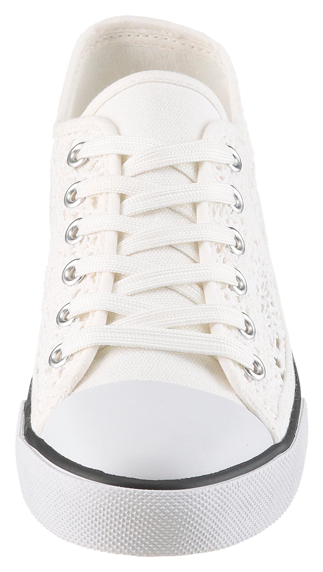 Aniston SHOES Sneaker  Schnürschuh, Freizeitschuh in Häkeloptik - NEUE KOLLEKTION