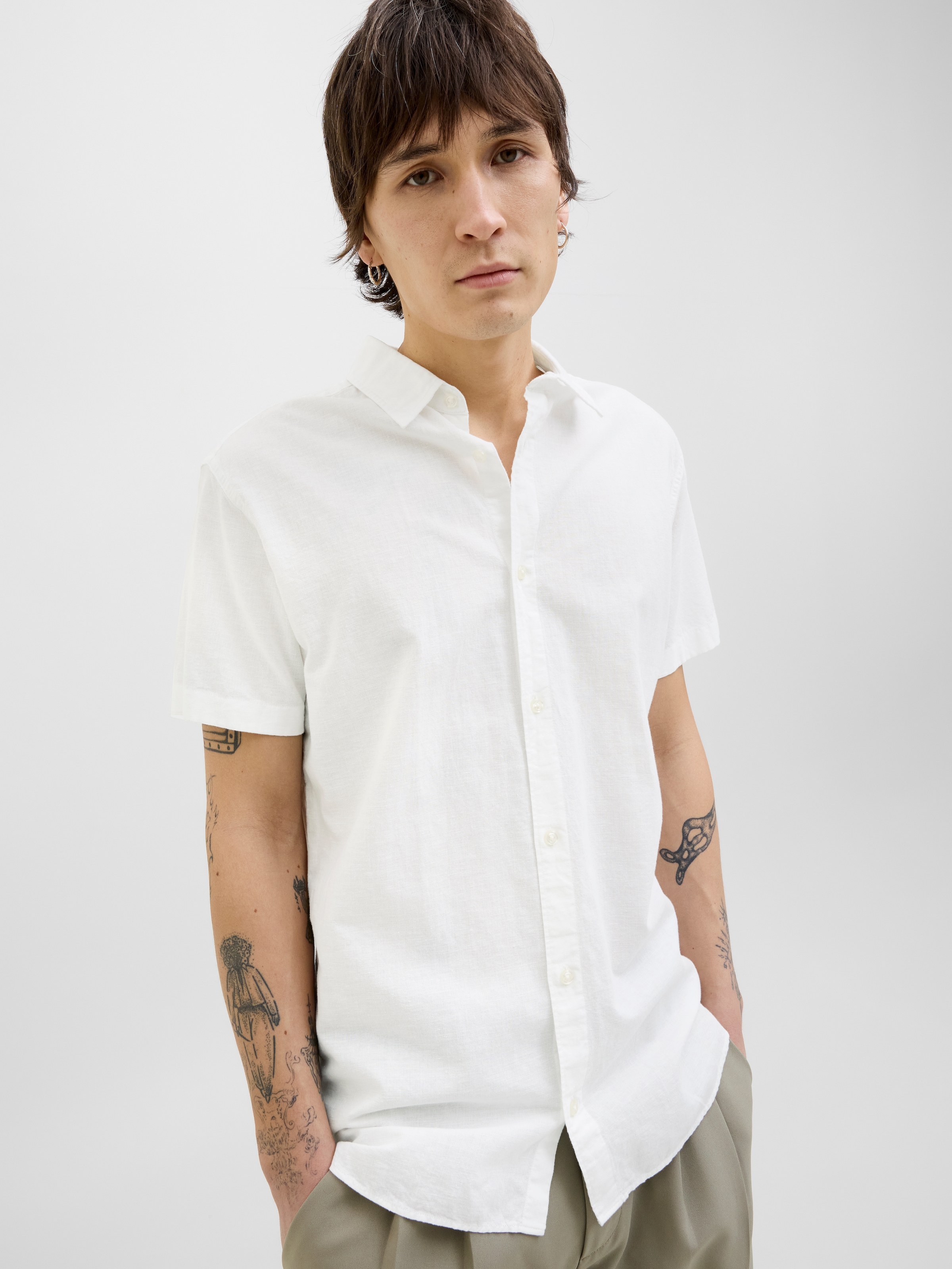 Jack & Jones Kurzarmhemd »JJEBREEZE SHIRT SS SN«, mit Hemdkragen
