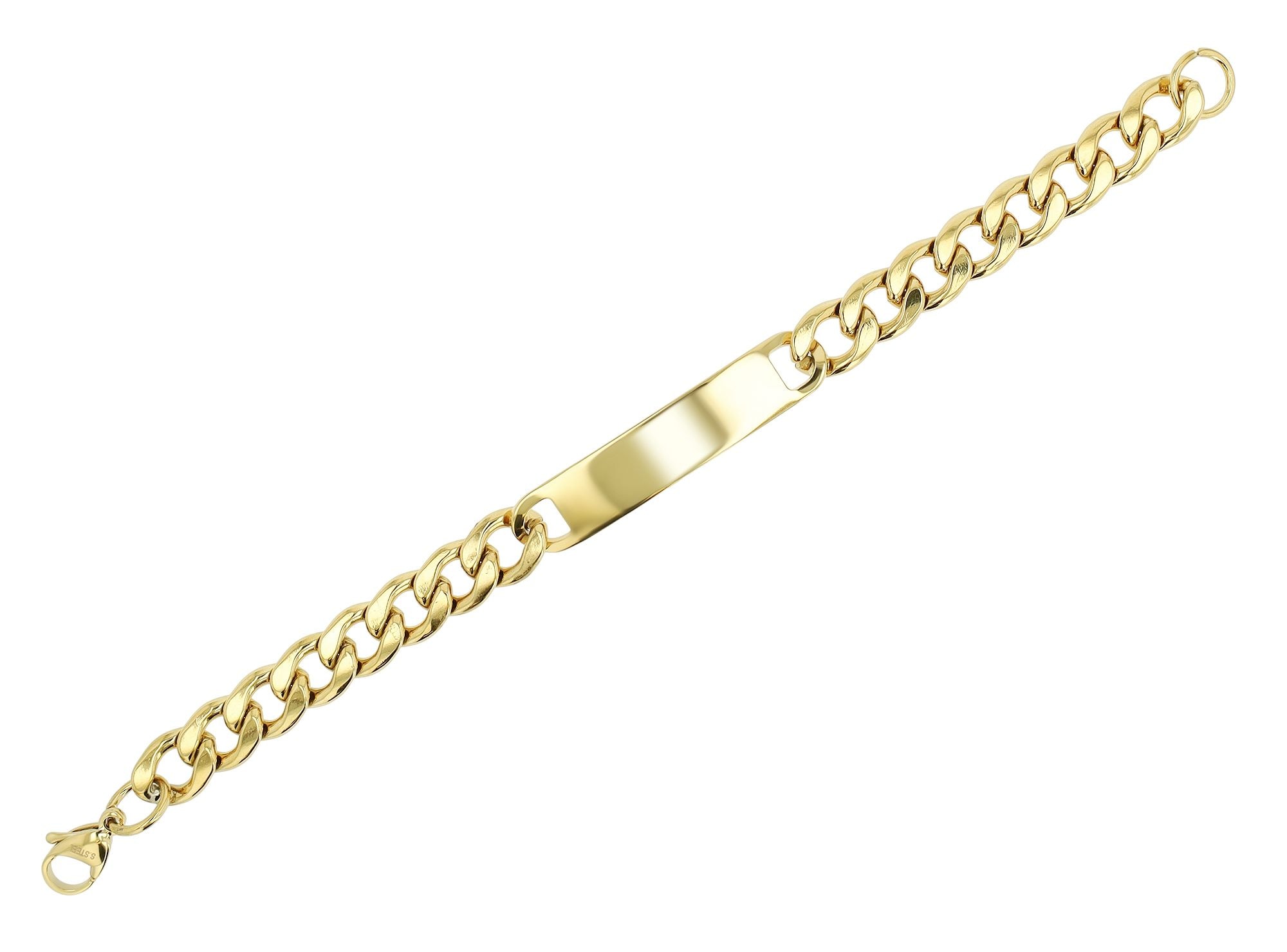 Adelia´s Panzerarmband »Unisex Armband ¿ Panzerarmband aus Edelstahl 21 cm«