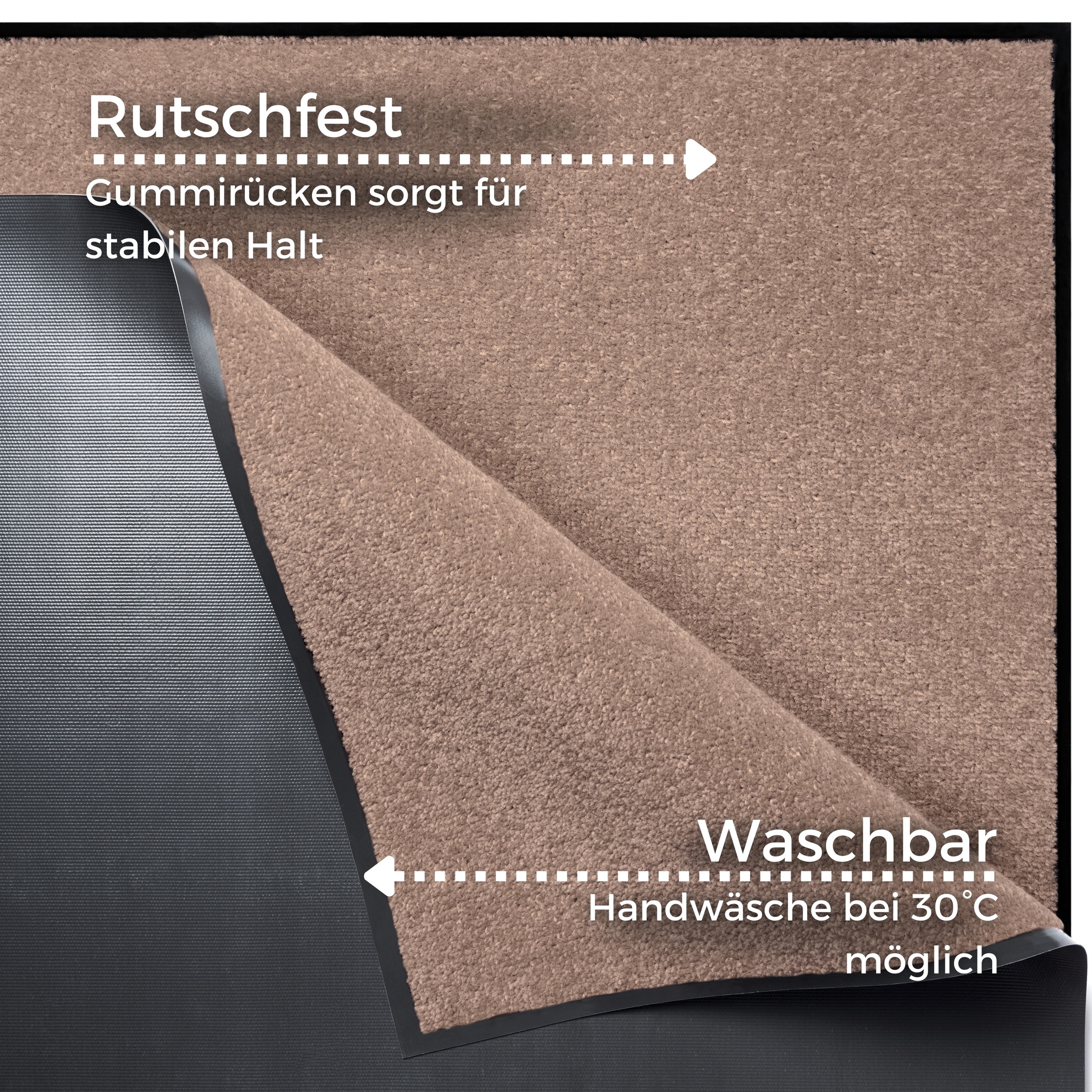 HANSE Home Fußmatte »Triton«, rechteckig, 7 mm Höhe, Schmutzfangmatte, Türmatte, In- und Outdoor, Läufer, waschbar