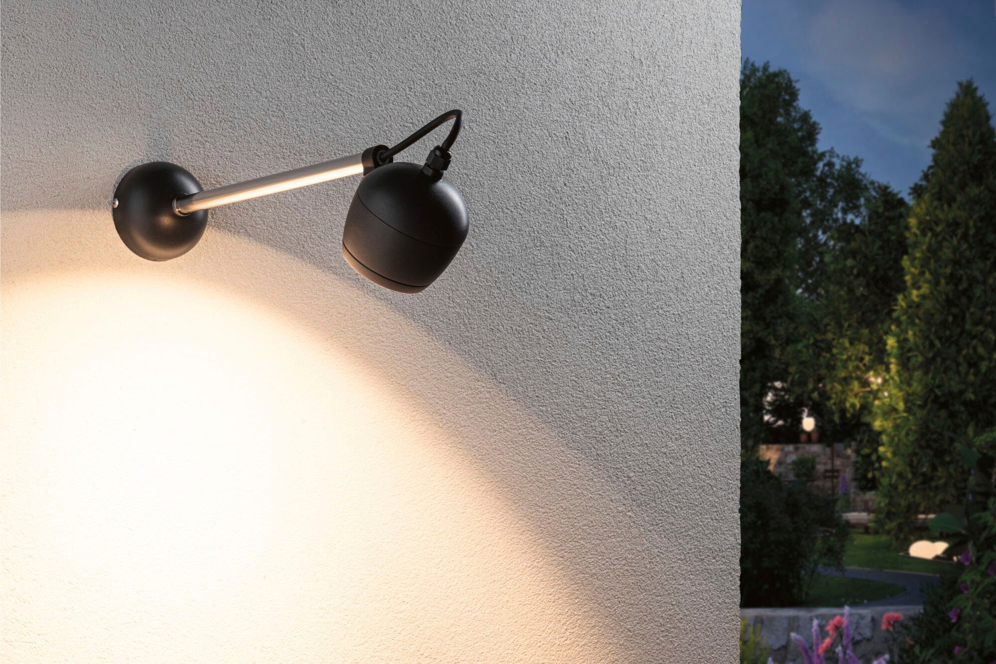 Paulmann LED Außen-Wandleuchte »Kikolo 230V 60° 3000K anthrazit«, 1 flammig