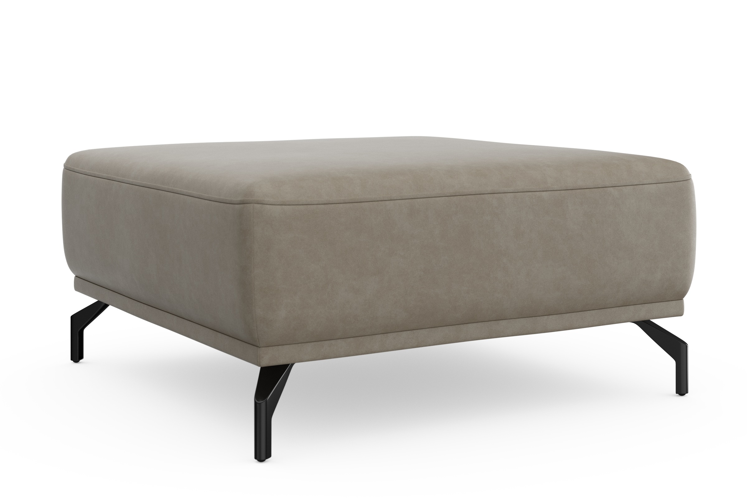 sit&more Hocker »Bailando«, mit Federkern und schwarzen, matten Metallfüßen