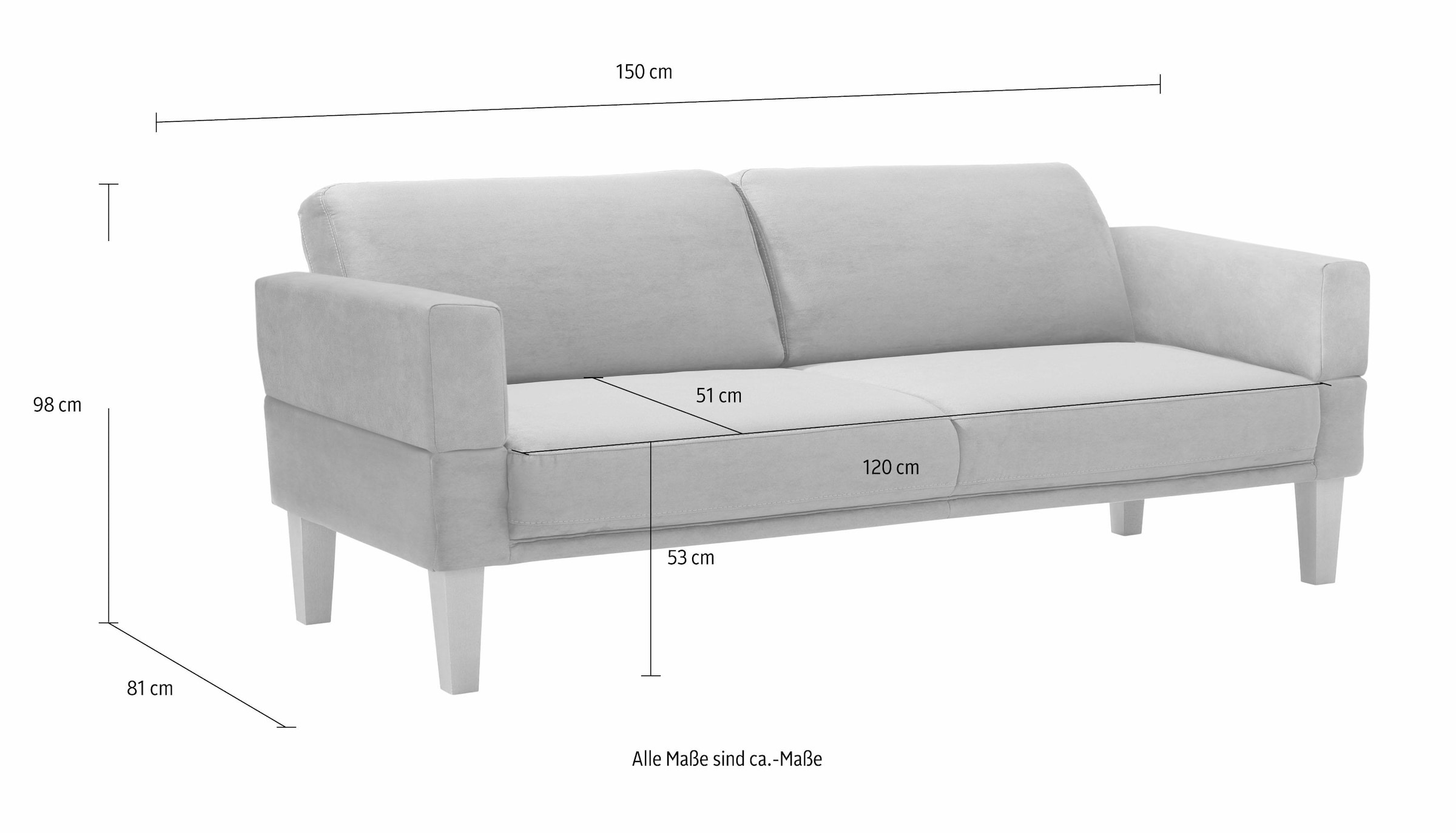 Home affaire Sofa »Fehmarn« in 3  Breiten