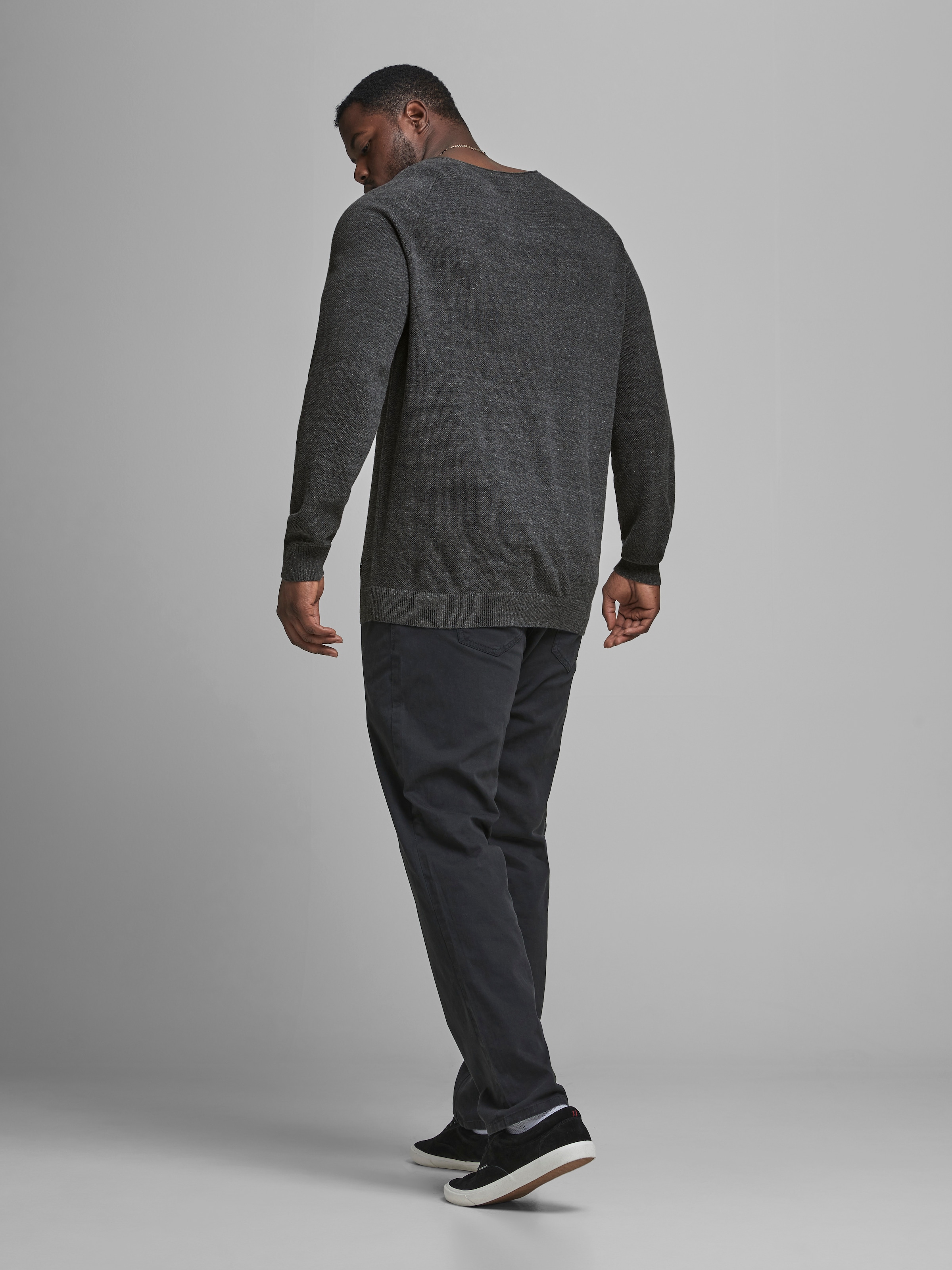 Jack & Jones PlusSize Rundhalspullover »JJEHILL KNIT CREW NECK NOOS PLS«, mit Rundhalsausschnitt