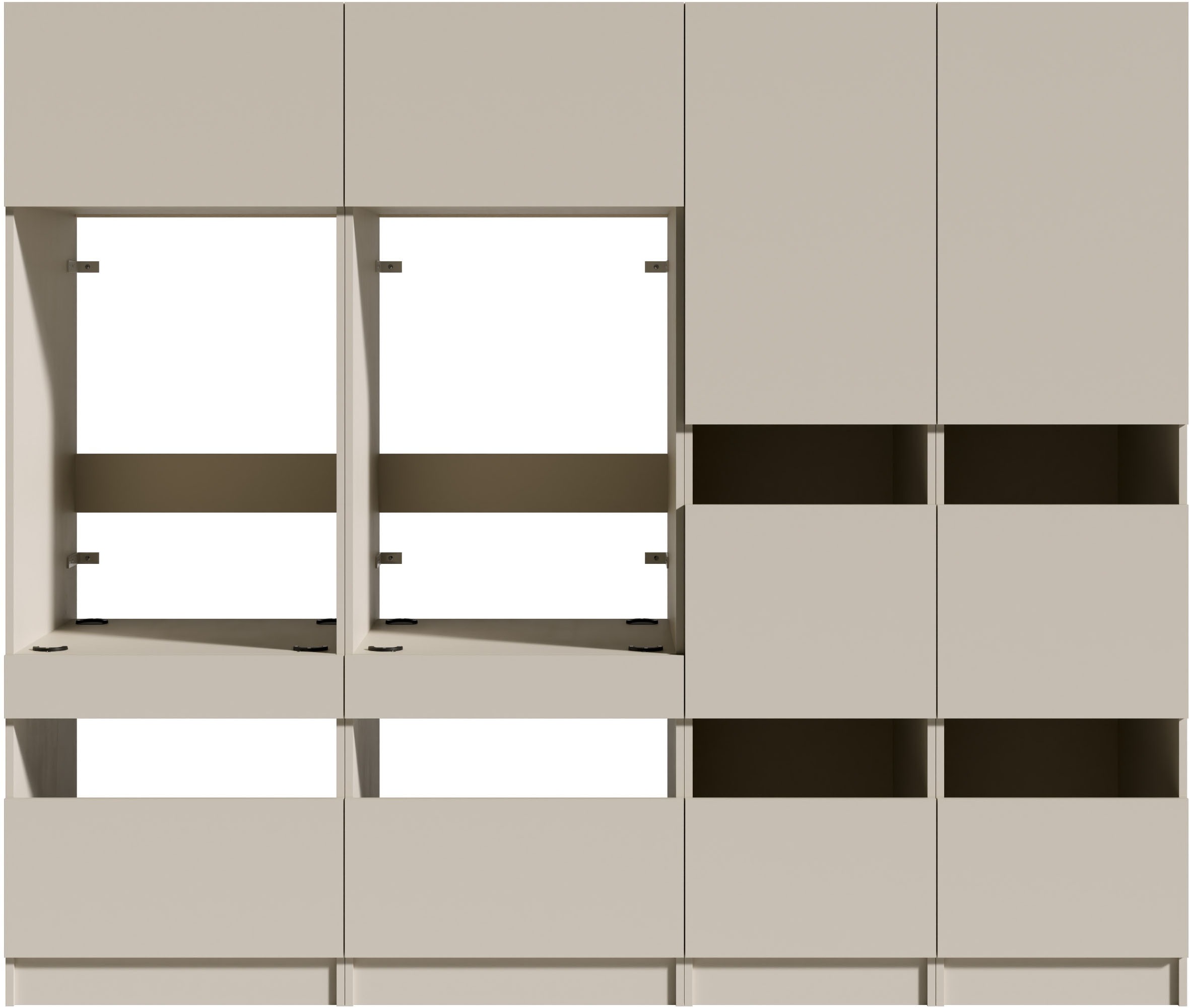 BASIC by Balculina Mehrzweckschrank-Set »Washhome B/T/H 236x68x200 cm« 4 Stk. tlg.