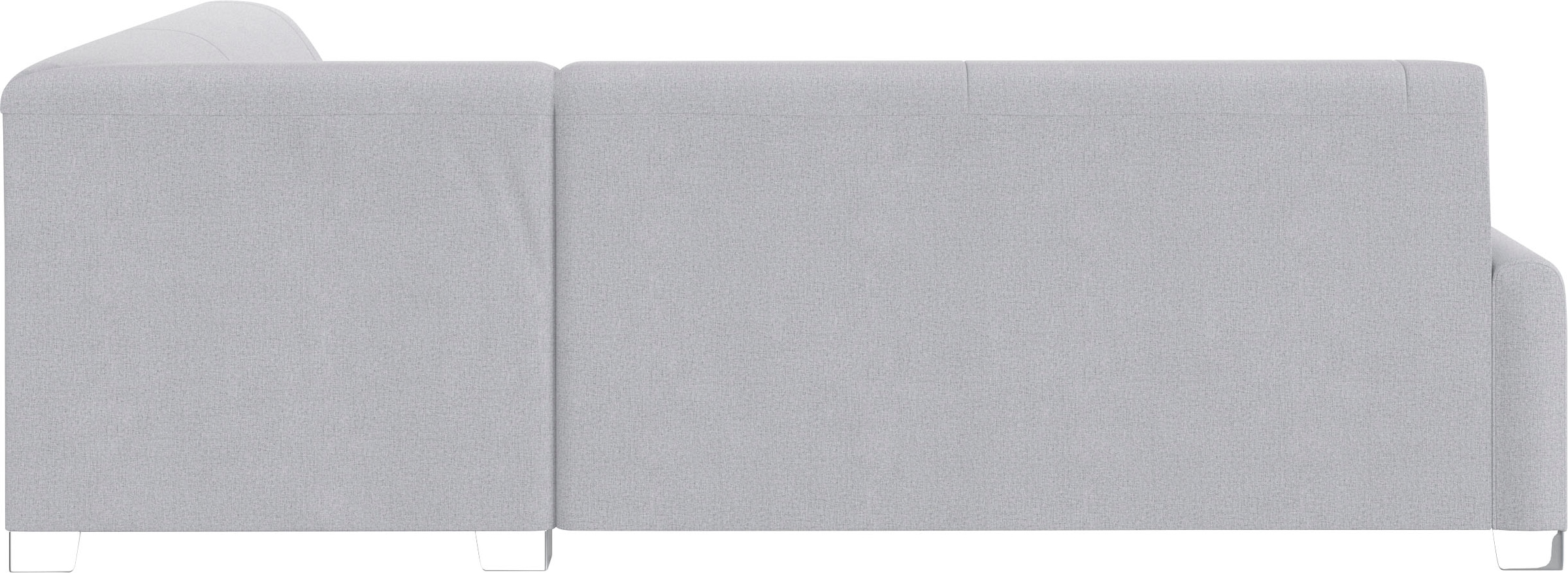 DOMO collection Ecksofa »Anzio in kubischer Formensprache, flache Armlehnen, L-Form«, Wahlweise mit Bettfunktion und Federkern für hohen Sitzkomfort