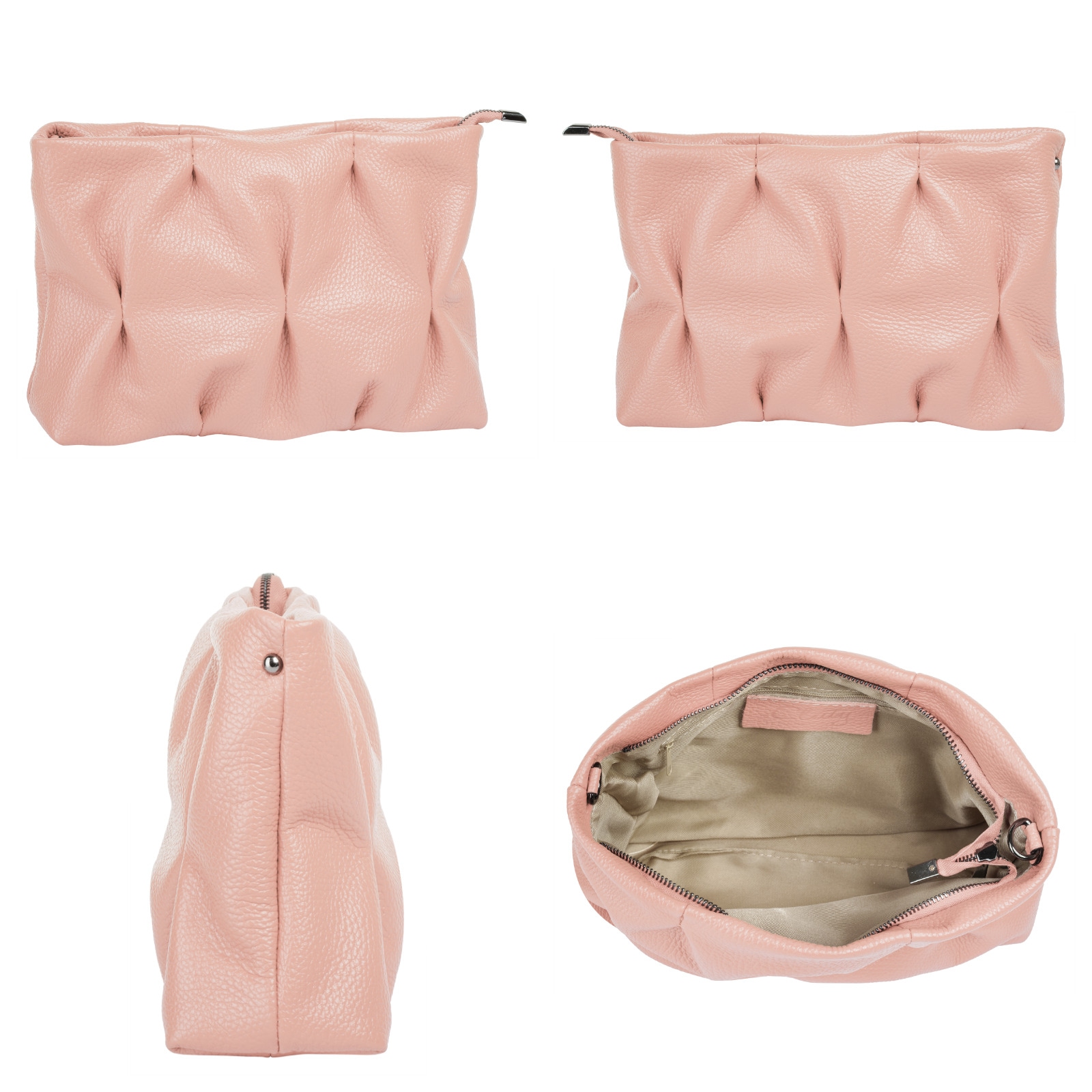 Cluty Umhängetasche, echt Leder, Made in Italy