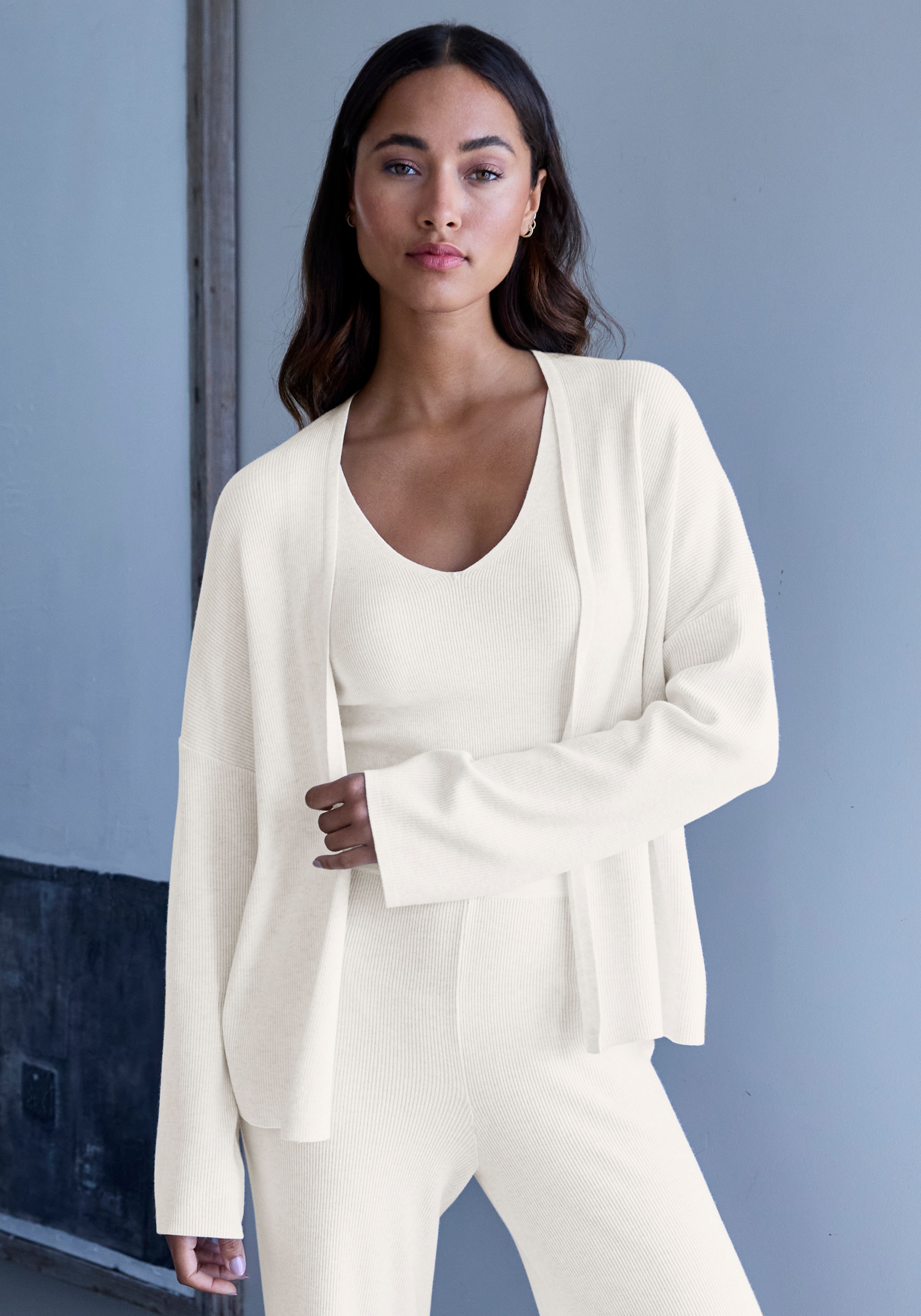 Copenhagen Studios Cardigan, aus hochwertiger, feiner Rippe, Loungewear