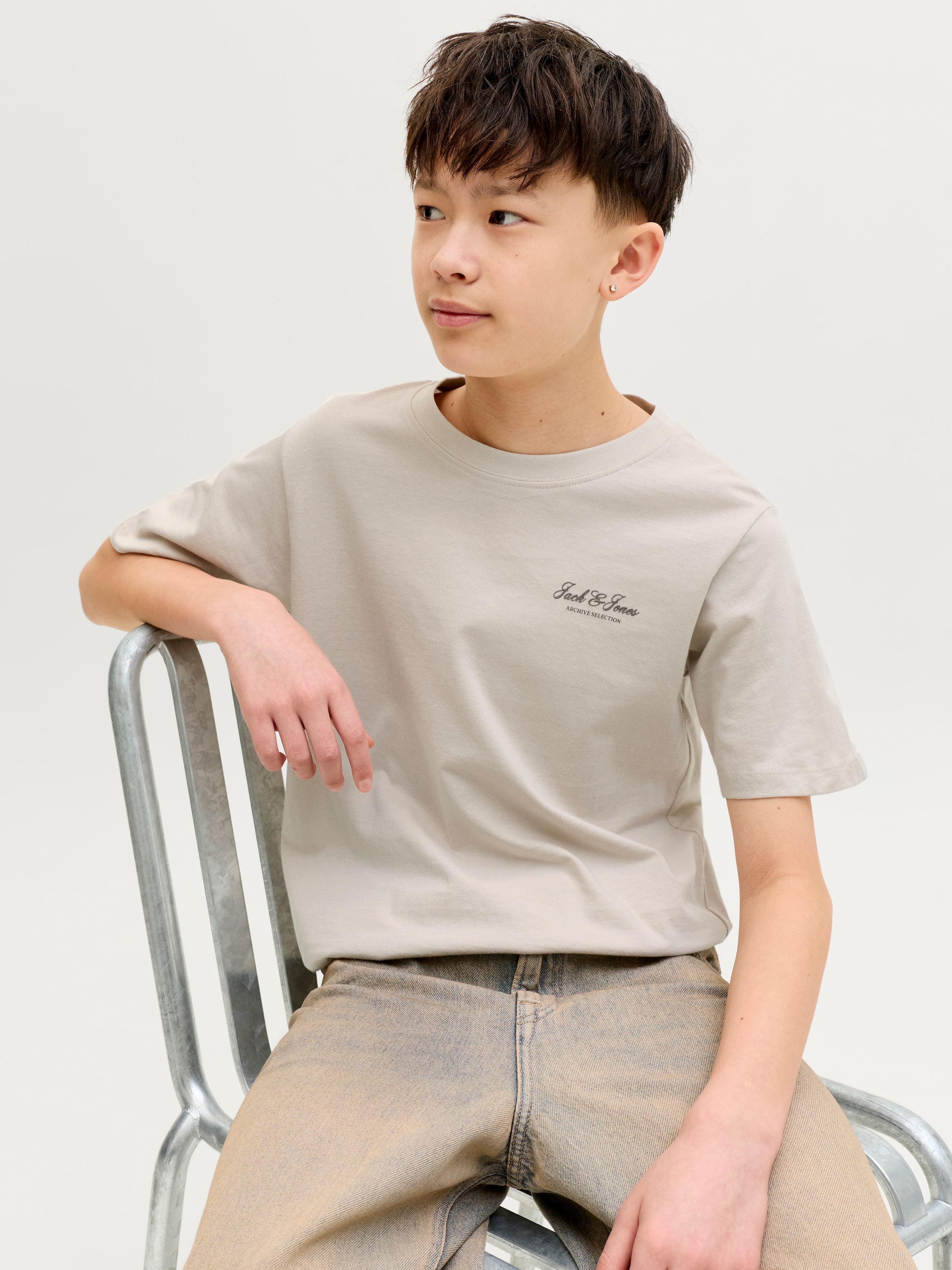 Jack & Jones Junior Rundhalsshirt »JJEARCHIVE GRAPHIC TEE SS ONECK NOOS JNR« Baumwolle, relaxed fit