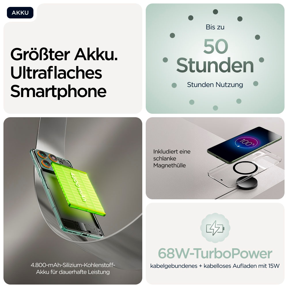 Motorola Smartphone »edge 70 512GB« Lily Pad