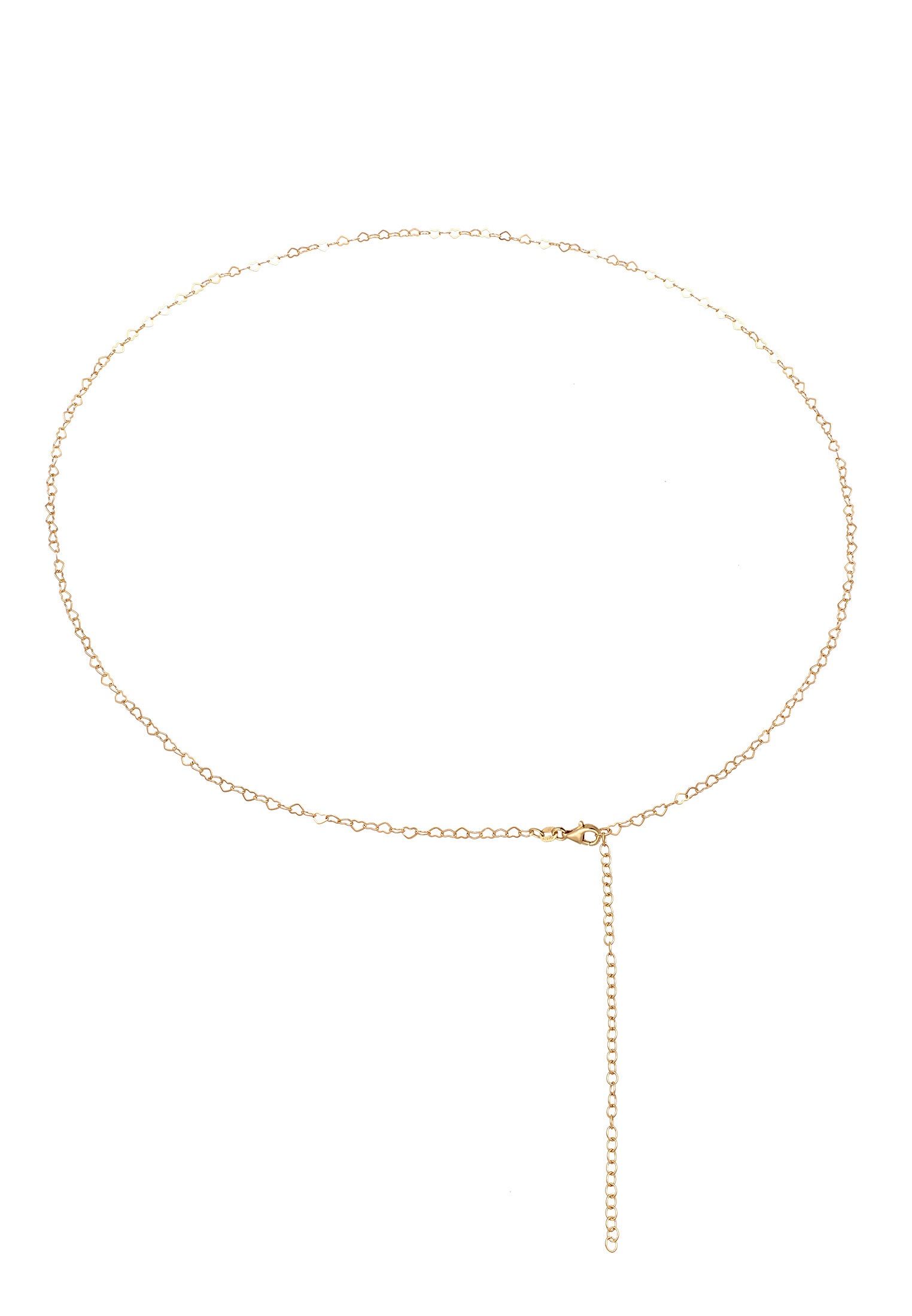 Elli Bauchketten und Fußketten Set »Schmuckzubehör Taillenkette Body Chain Herz 925er Silber vergoldet«