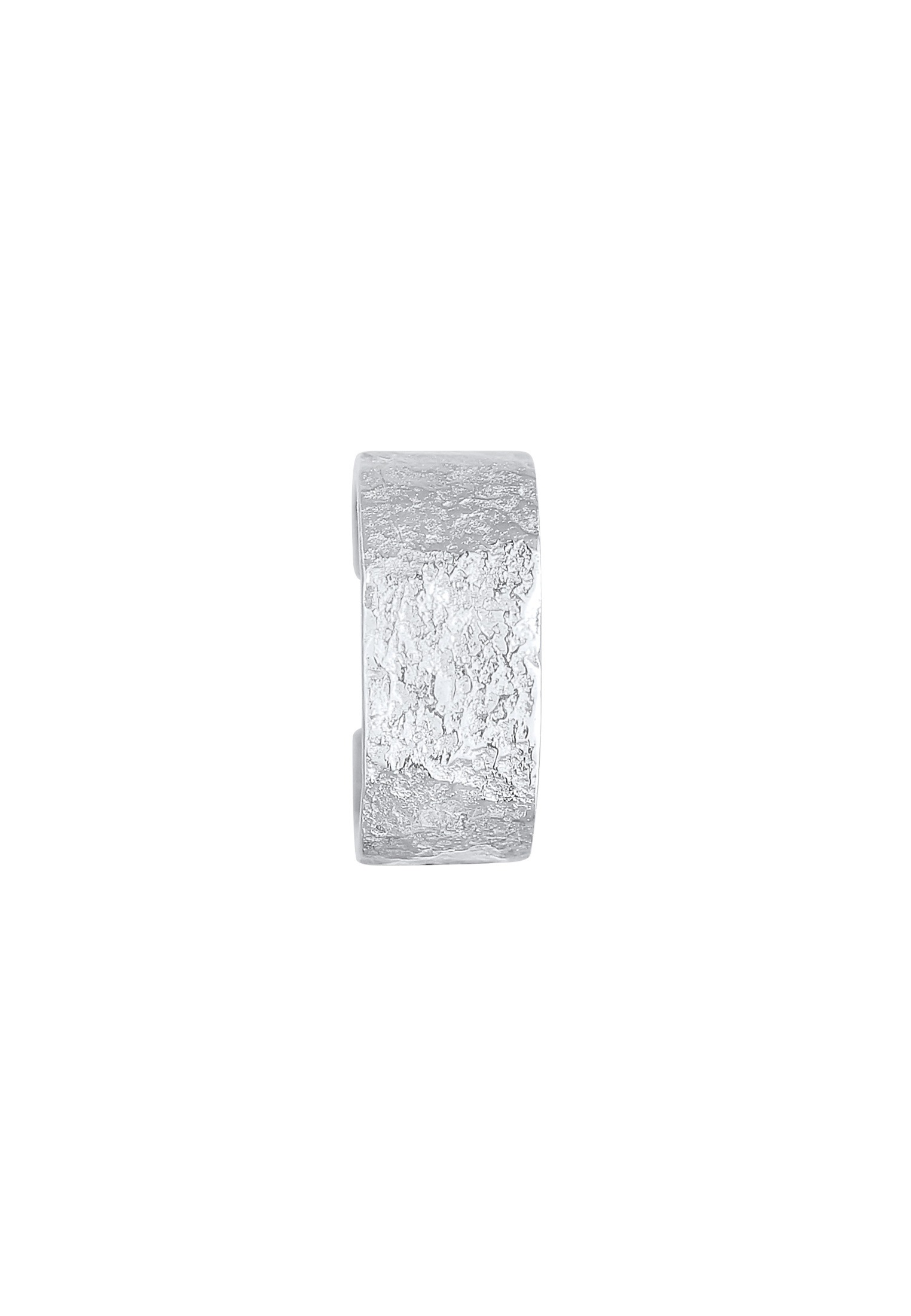 Elli Ohrklemme »Ohrringe Earcuff Breit Basic Gehämmert 925 Silber«