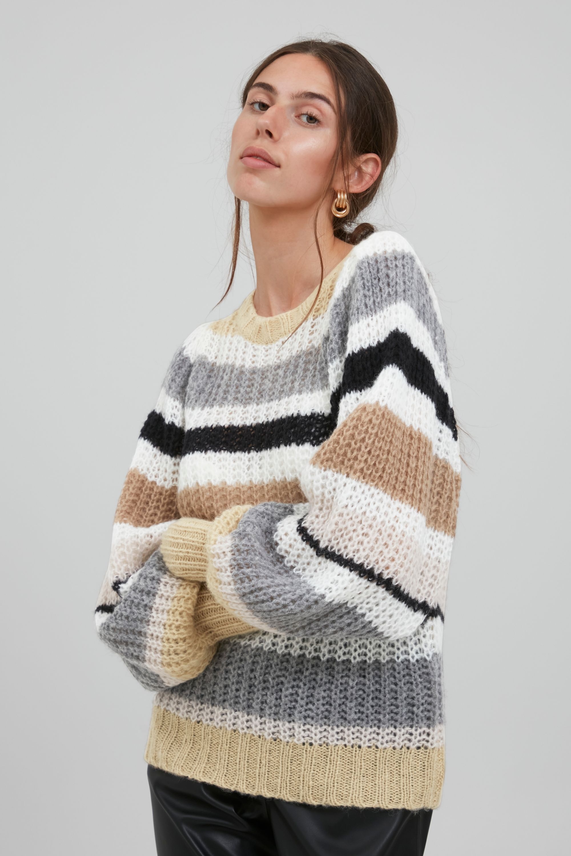 Ichi Strickfleece-Pullover »Strickpullover IHMaisa«
