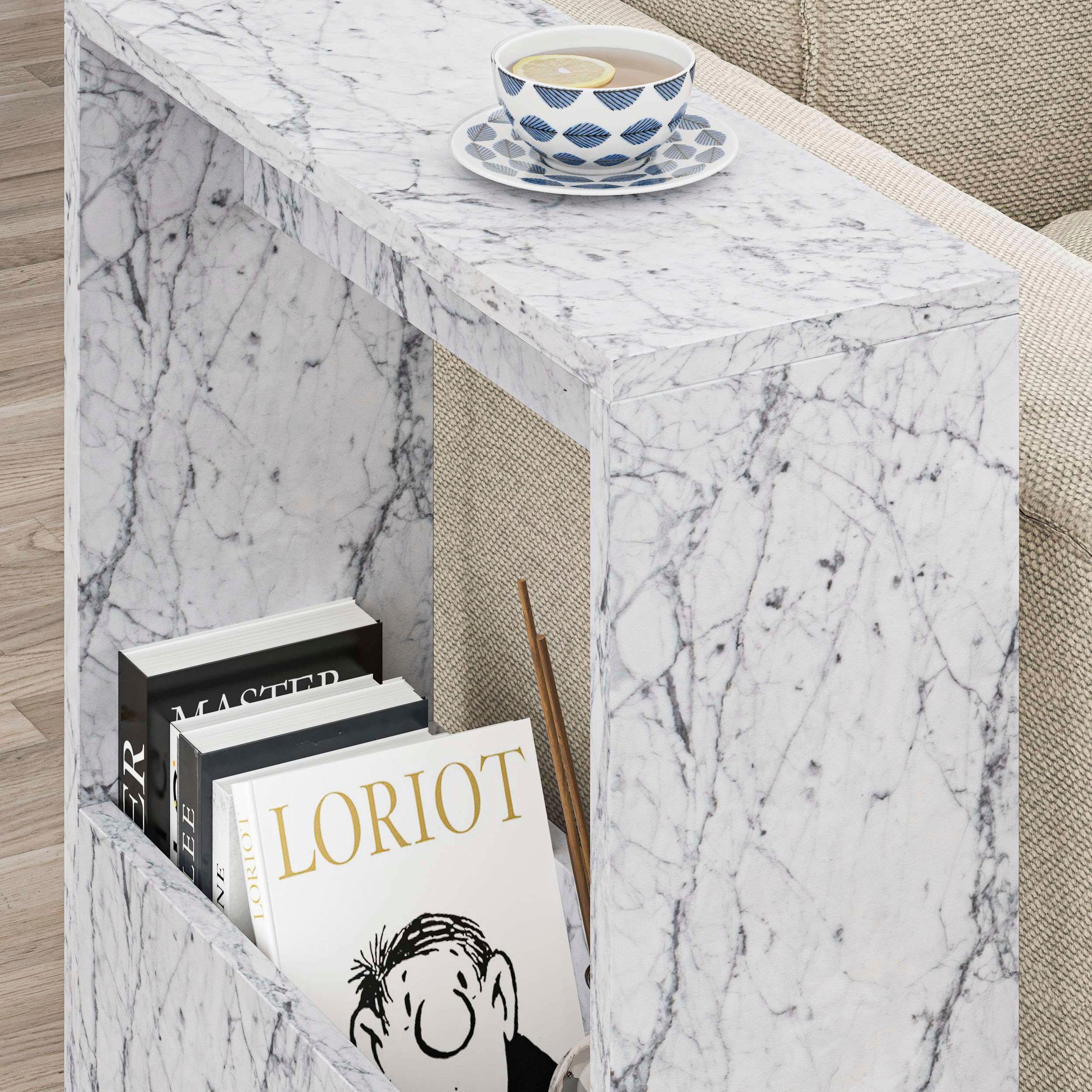 Decortie Beistelltisch »SIMPI BEISTELLTISCH«, (Packung, 1 St.), Leichte Montage, Lagerung, Platzsparend