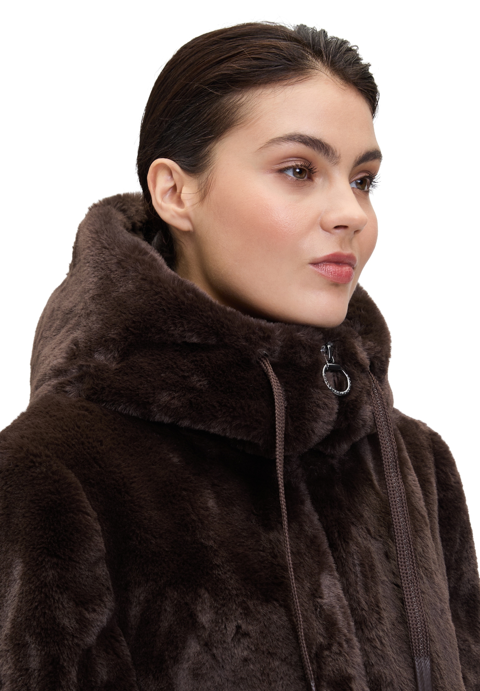 Betty Barclay Plüschjacke »Plüschjacke mit Kapuze«