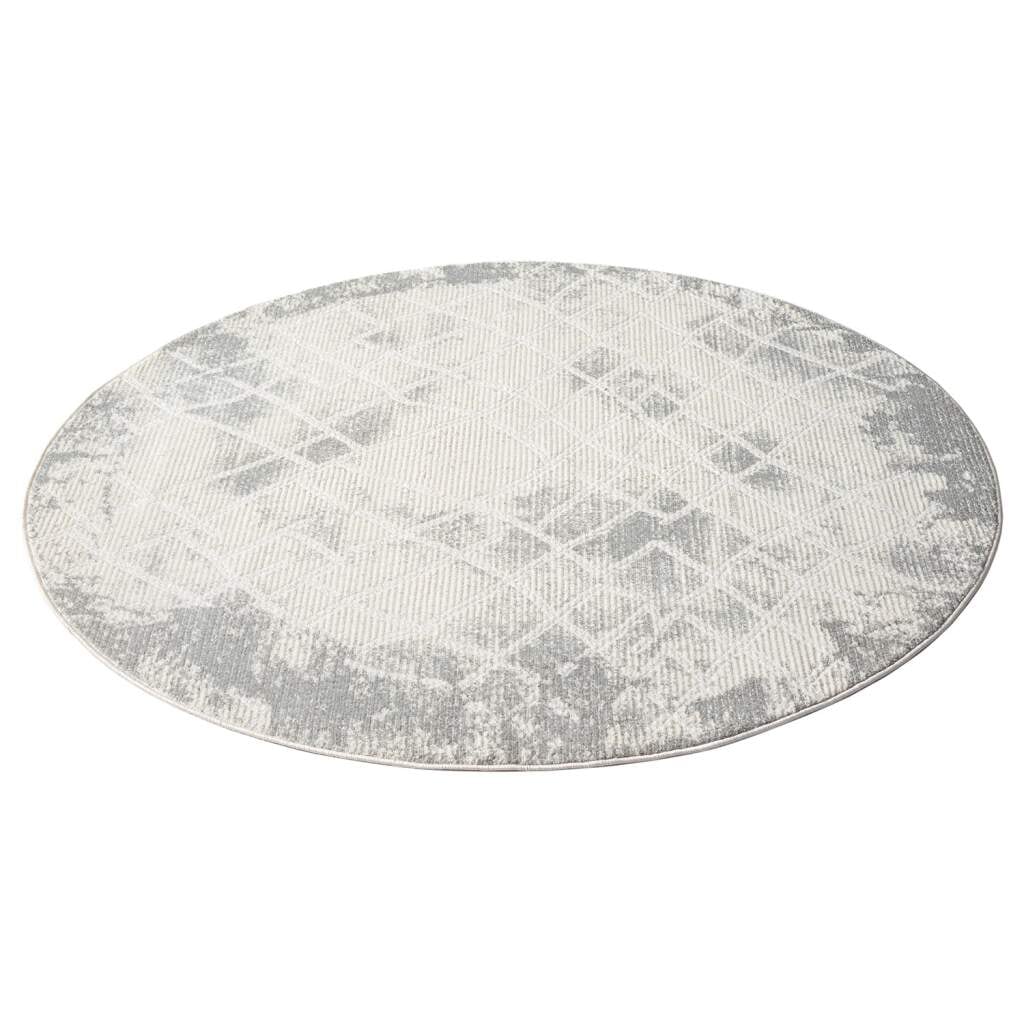 Carpet City Teppich »ANTIK215« rund 10 mm Höhe Kurzflor, 3D-Optik, Klassisch-Modern für Wohnzimmer, Schlafzimmer