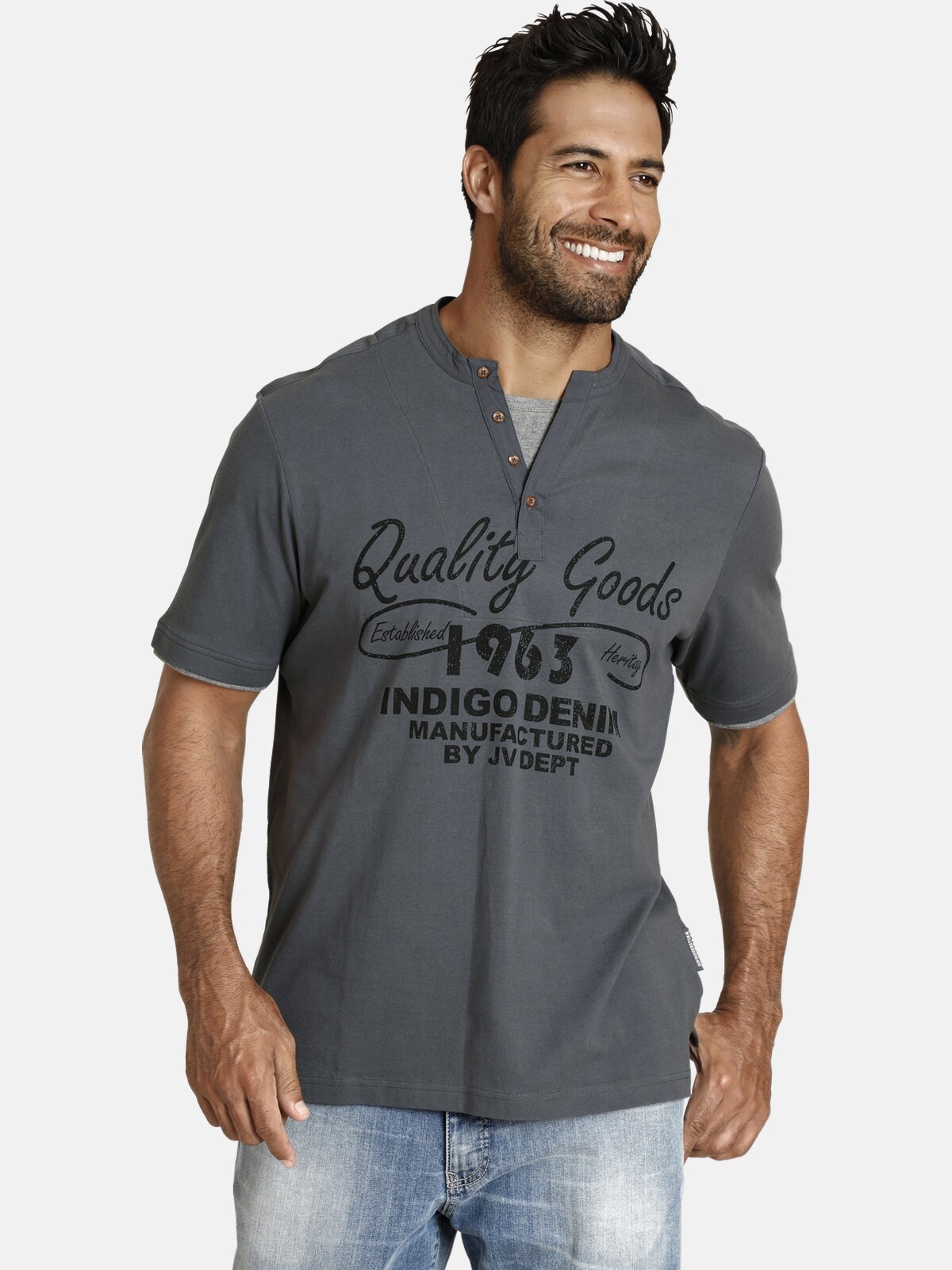 Jan Vanderstorm T-Shirt »NANTE«, im trendigen Lagen-Look