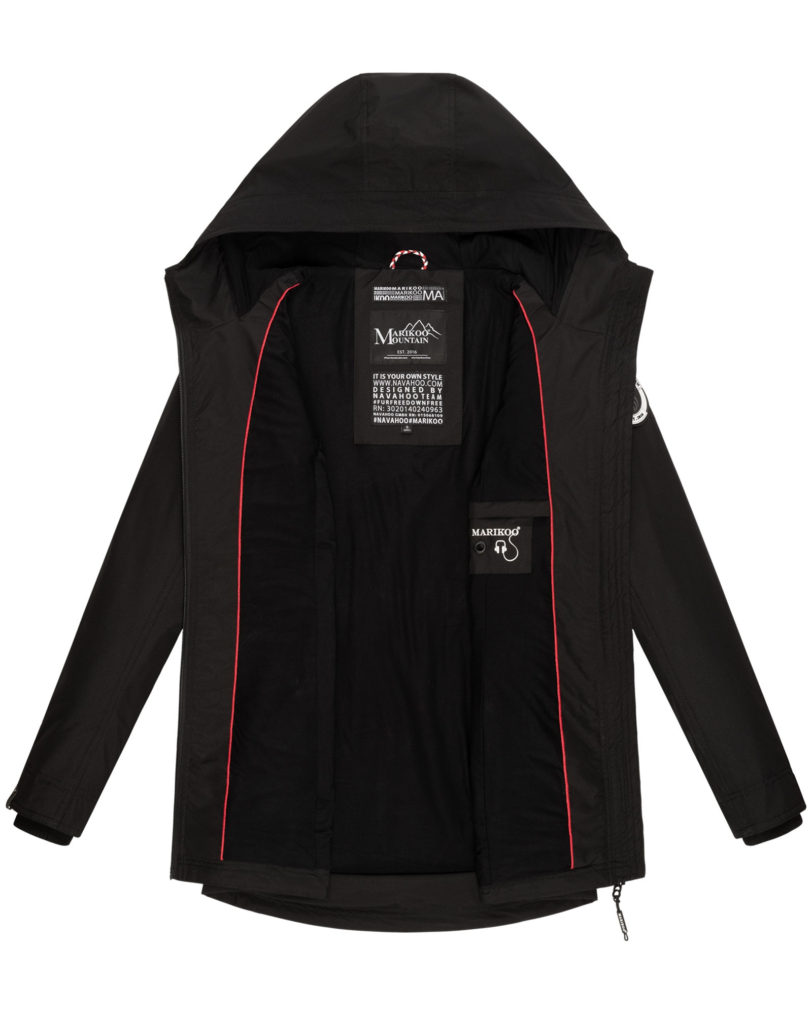 Marikoo Outdoorjacke »Marikoo Honigbeere Damen Übergangsjacke B954«