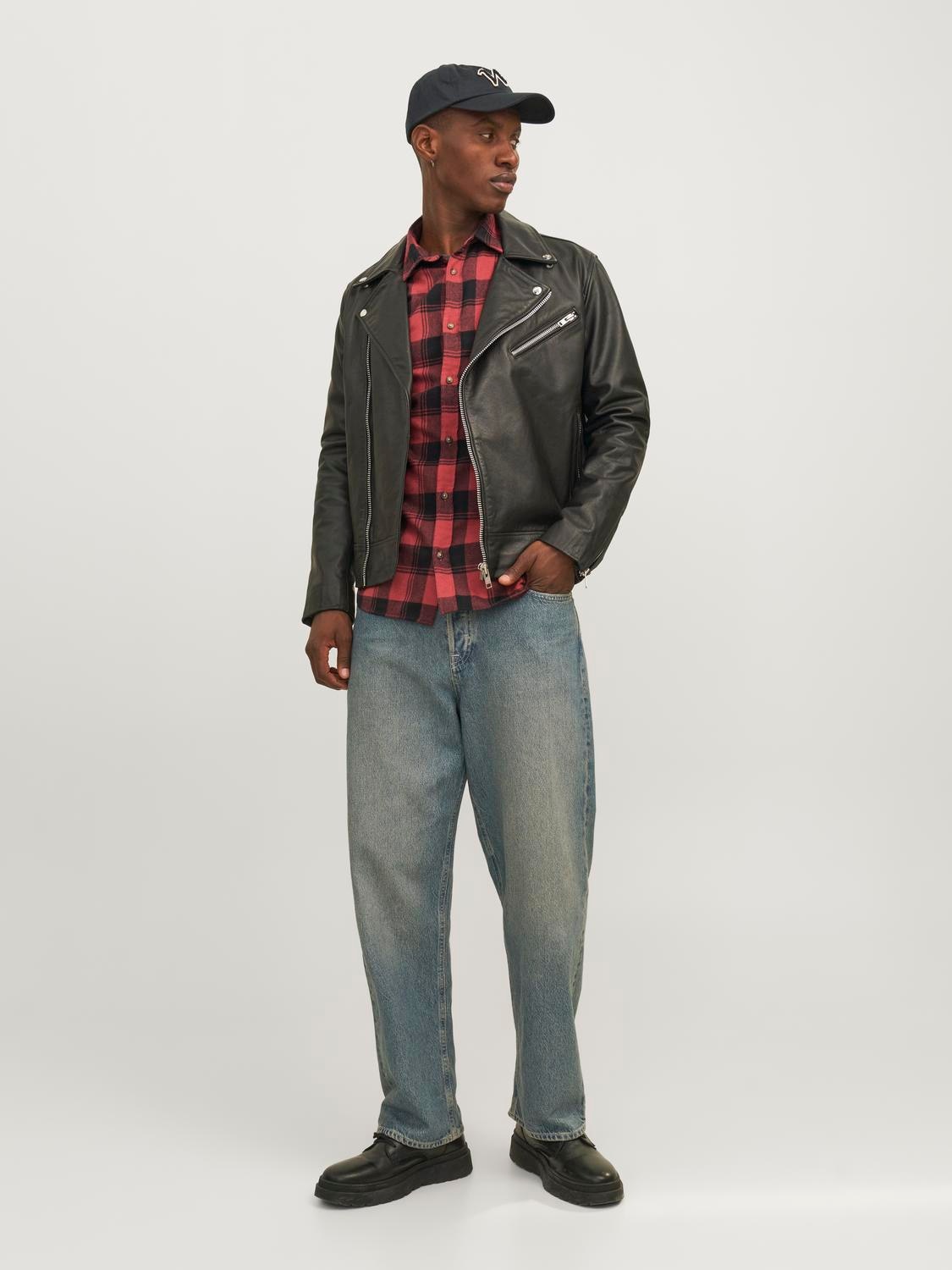 Jack & Jones Langarmhemd »JJJOSHUA FALL BUFFALO SHIRT LS«