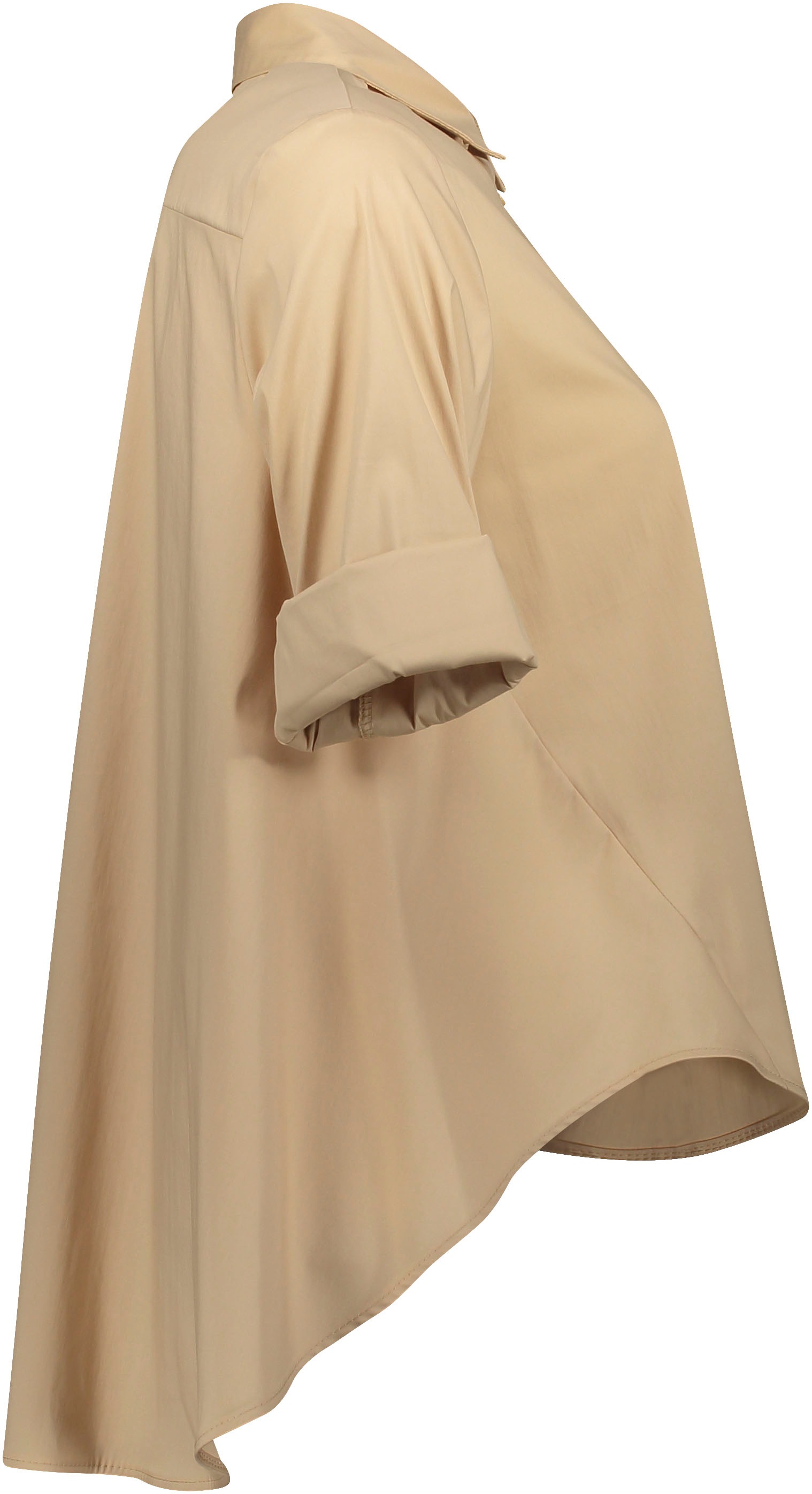 IMPERIAL Klassische Bluse »IMP-C ED4BBE«, glockenförmige Form mit Bogensaum