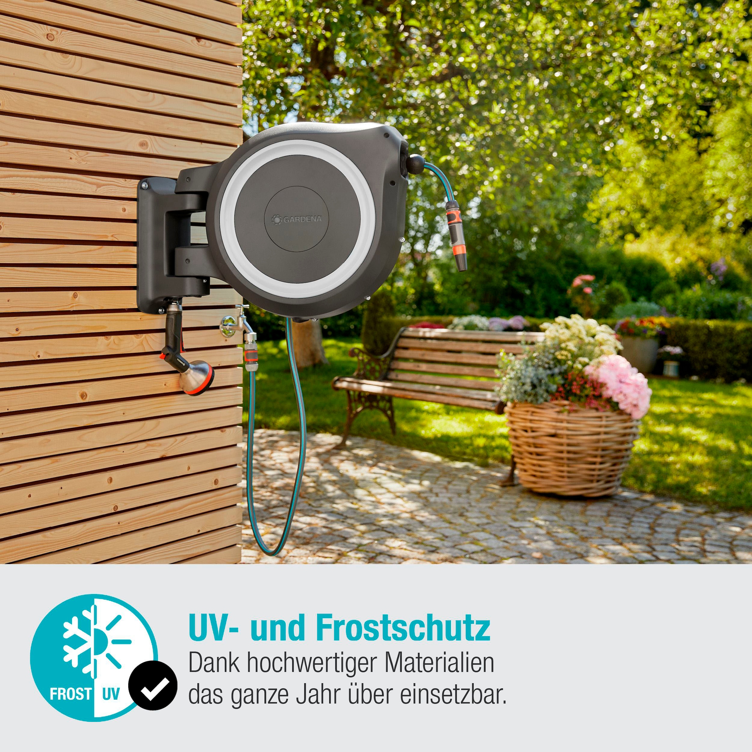 GARDENA Wandschlauchbox »RollUp XL, 18632-20«, mit 35 Meter Schlauch