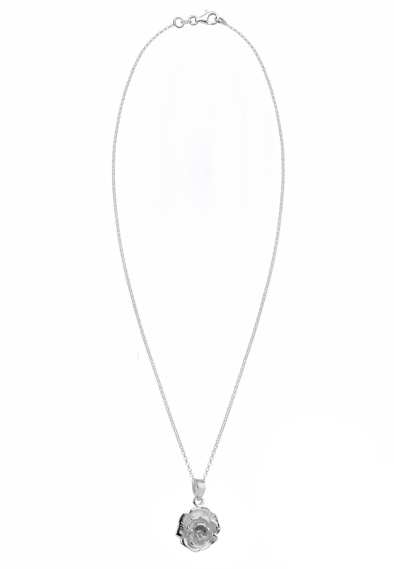 Nenalina Kette mit Anhänger »Halskette Rosen Blumen Anhänger Flower Look 925 Silber«