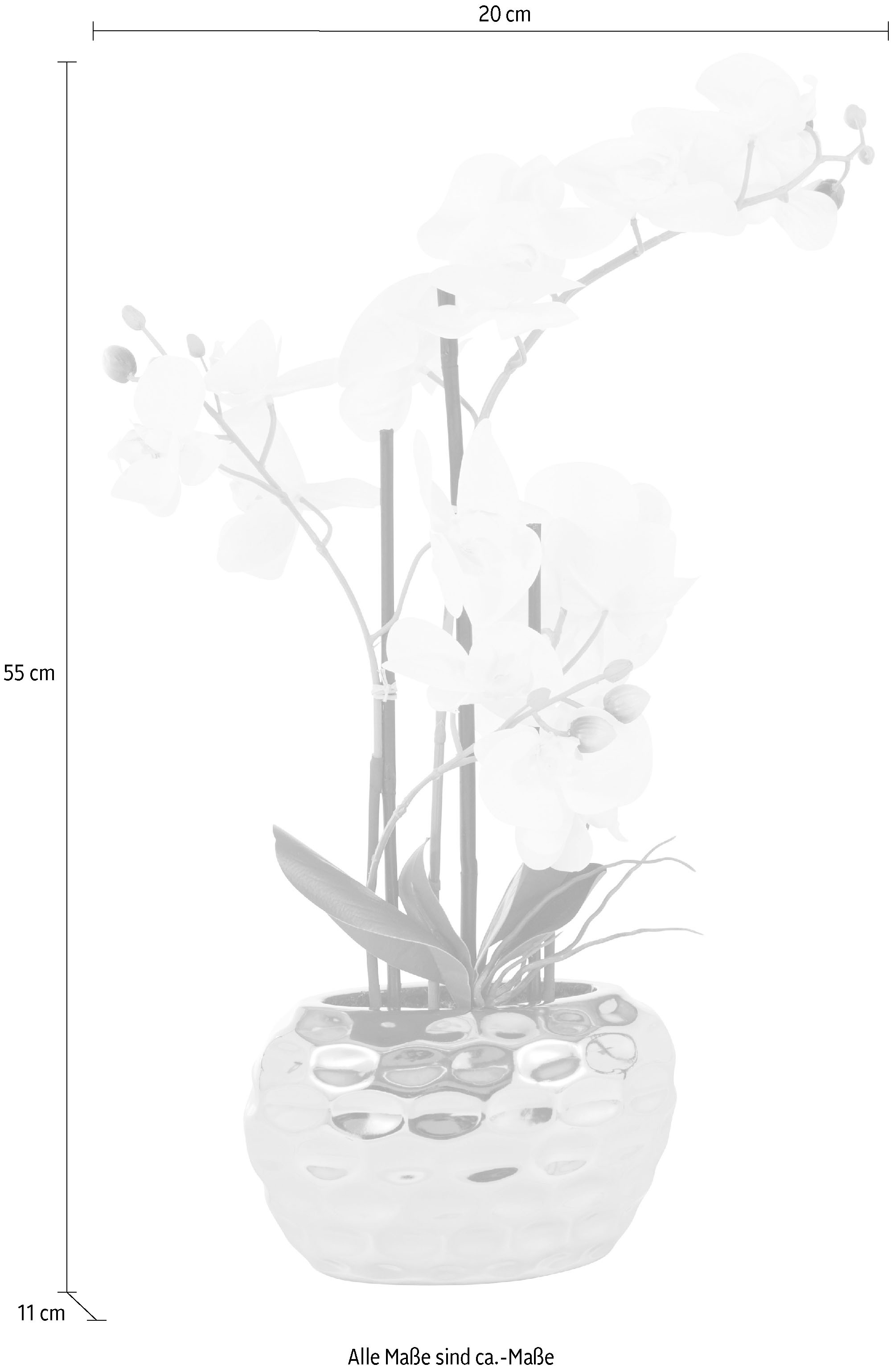 Leonique Kunstpflanze »Orchidee«, Kunstorchidee, im Topf, Bestseller, über 2500 4,5-Sterne-Bewertungen
