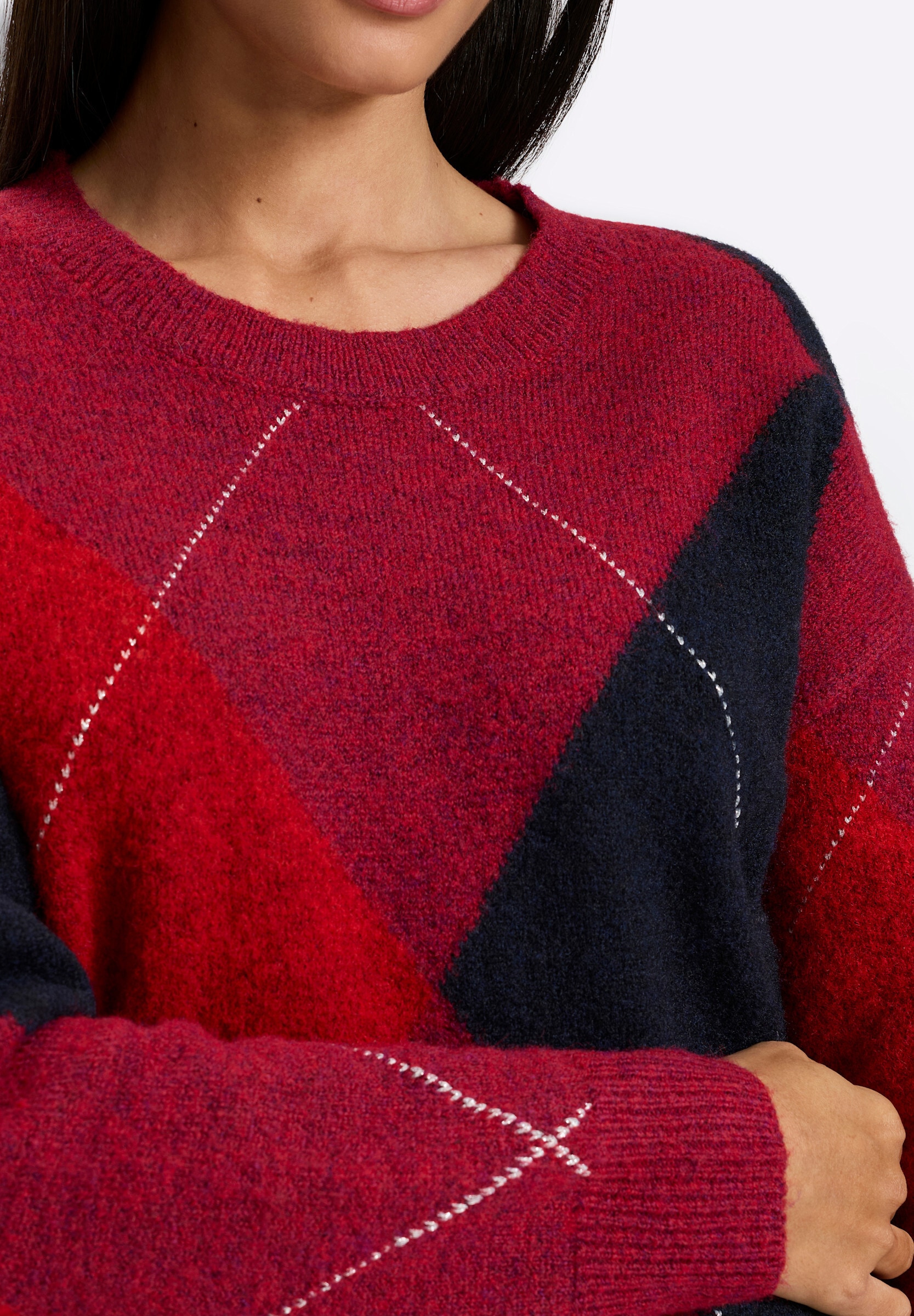 heine Strickpullover »Pullover Pullover mit Rautenmuster«